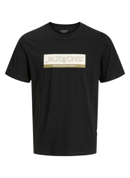 Jack & Jones Tee-shirts manches courtes Jorinwood Block Brand Tee Ss Cn Noos Jnr garçon noir