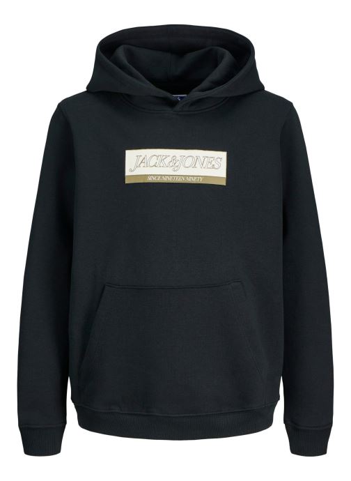 Jack & Jones Kapuzenpullover Jorinwood Block Branding Sweat Noos Jnr jungen schwarz