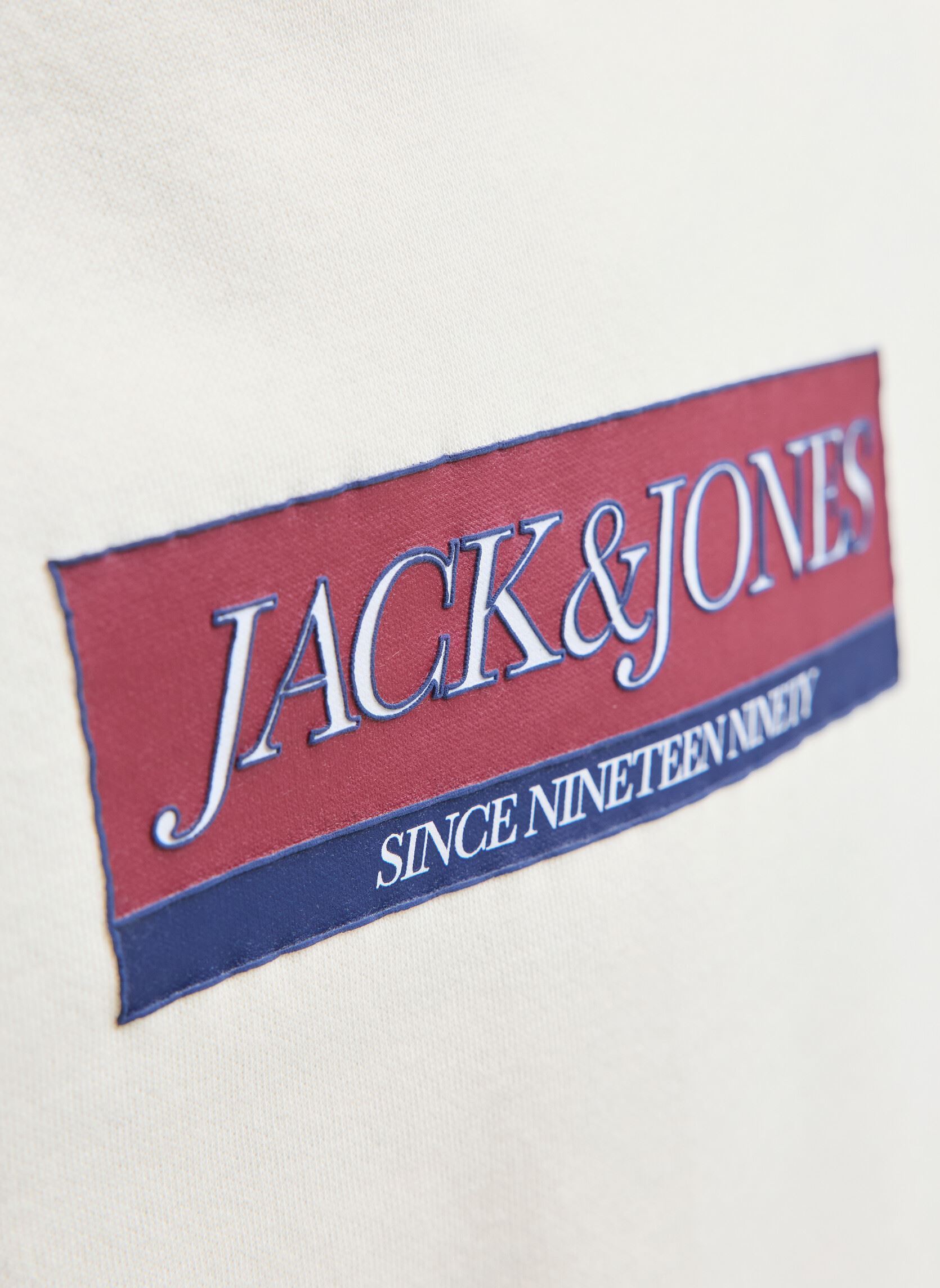 Sweats à capuche Jorinwood Block Branding Sweat Noos Jnr garçon blanc Jack & Jones Sweats à capuche Jorinwood Block Branding Sweat Noos Jnr garçon blanc ANTIQUE WHITE