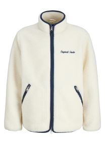 Vestes polaires Jornorrebro Teddy Jacket Jnr garçon blanc