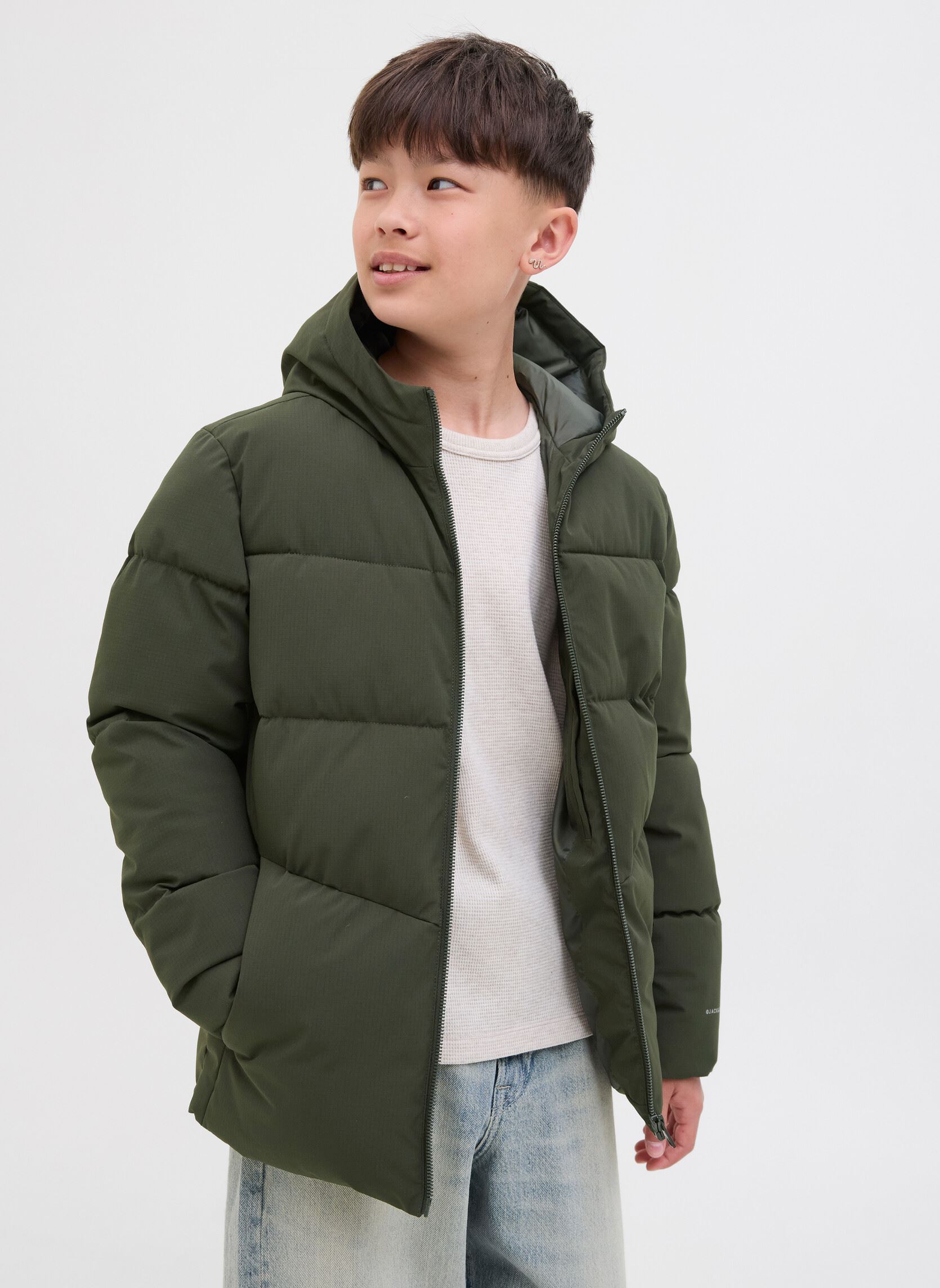Doudounes Jjglobal Puffer Jacket Jnr garçon vert Jack & Jones Doudounes Jjglobal Puffer Jacket Jnr garçon vert ROSIN