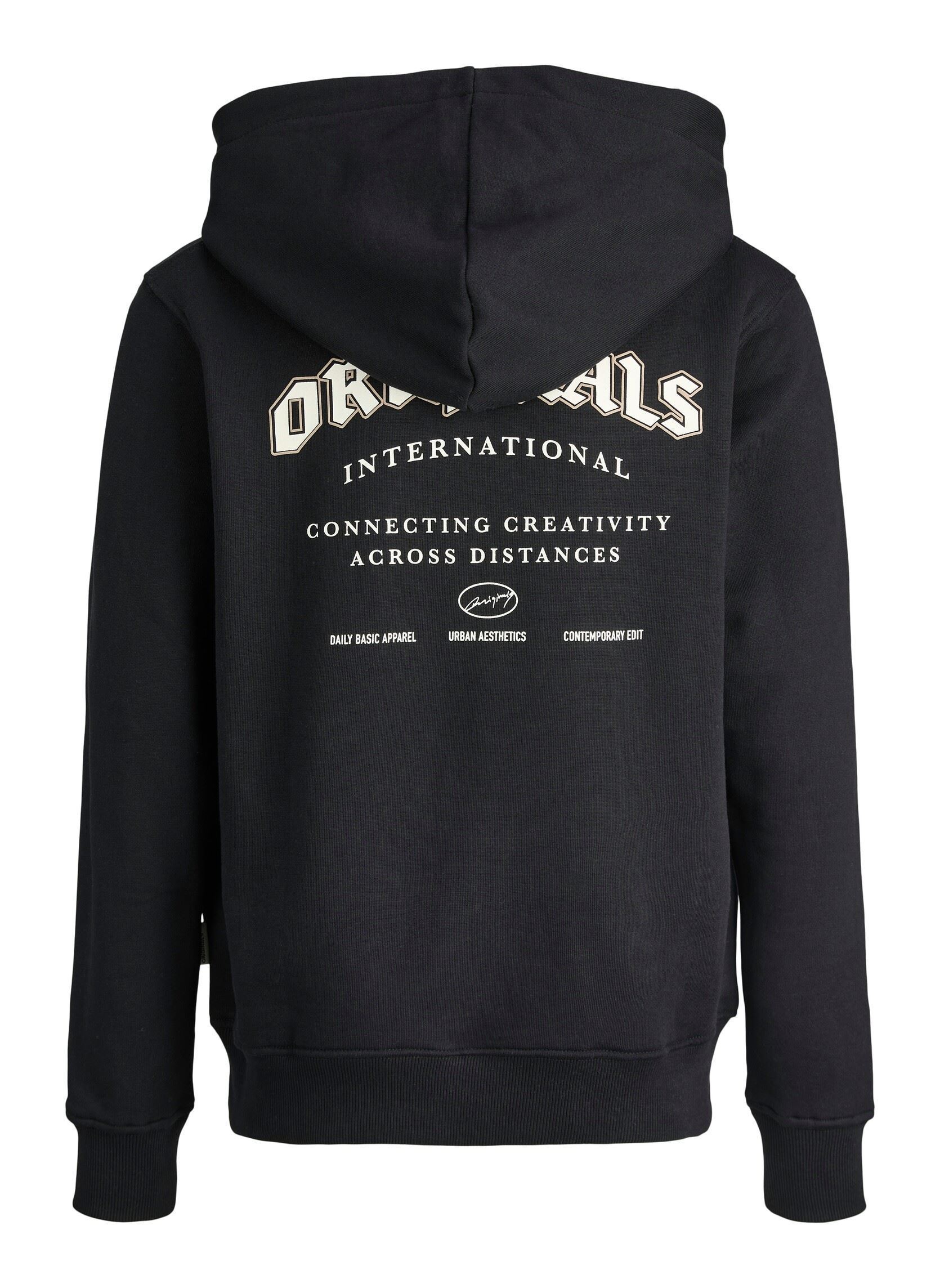 Kapuzenpullover Jormeadows Sweat Hood Jnr jungen schwarz Jack & Jones Kapuzenpullover Jormeadows Sweat Hood Jnr jungen schwarz BLACK