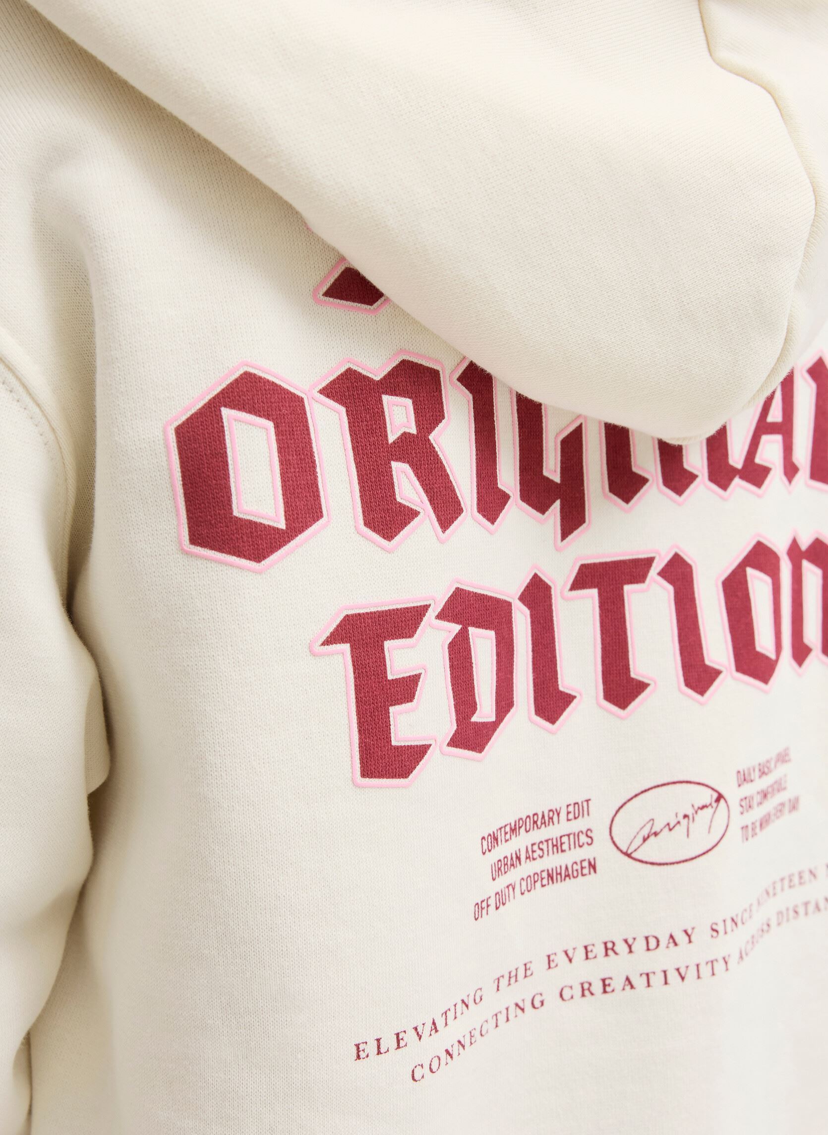 Hoodies Jormeadows Sweat Hood Jnr jongens wit Jack & Jones Hoodies Jormeadows Sweat Hood Jnr jongens wit ANTIQUE WHITE