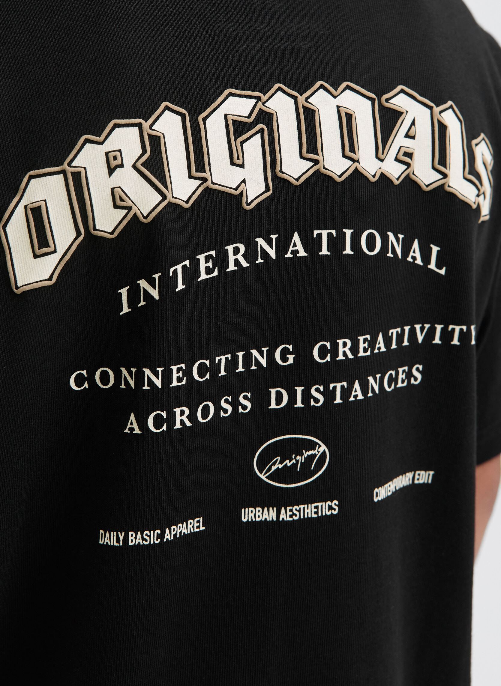 T-shirts met korte mouwen Jormeadows Typo Tee Ss Crew Neck Jnr jongens zwart Jack & Jones T-shirts met korte mouwen Jormeadows Typo Tee Ss Crew Neck Jnr jongens zwart BLACK