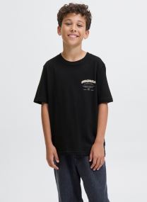 T-shirt a maniche corte Jormeadows Typo Tee Ss Crew Neck Jnr bambino bianco