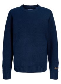 Pulls Jornorrebro Knit Crew Neck Ln Jnr garçon bleu