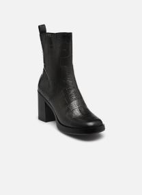 Niedrige Ankle Boots P96212 damen schwarz