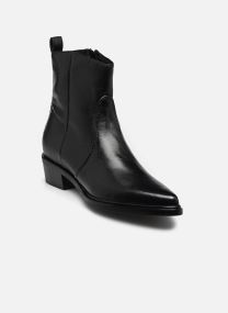 Lage enkellaarsjes L89202 dames zwart