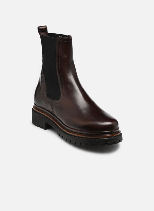 Mjus Lage enkellaarsjes T60204 dames bruin