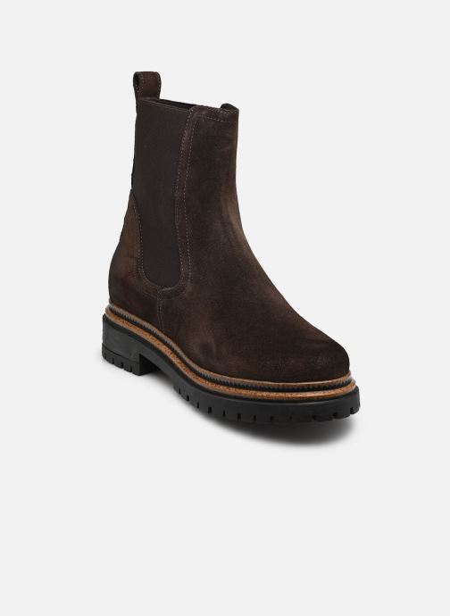 Mjus Lage enkellaarsjes T60204 dames bruin