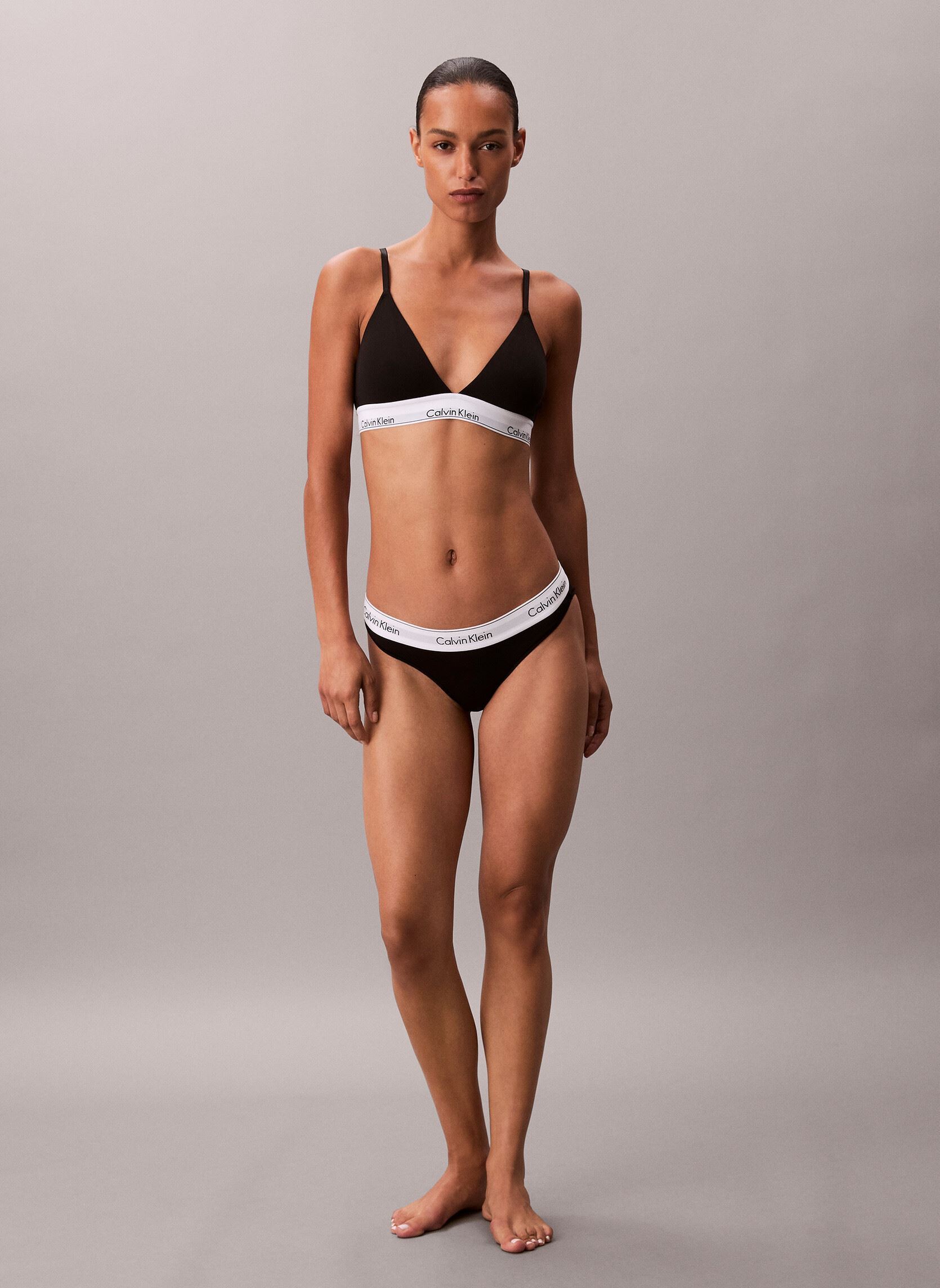 Brassières de Sport Lightly Lined Triangle LV00QF8498 femme noir Calvin Klein Brassières de Sport Lightly Lined Triangle LV00QF8498 femme noir BLACK