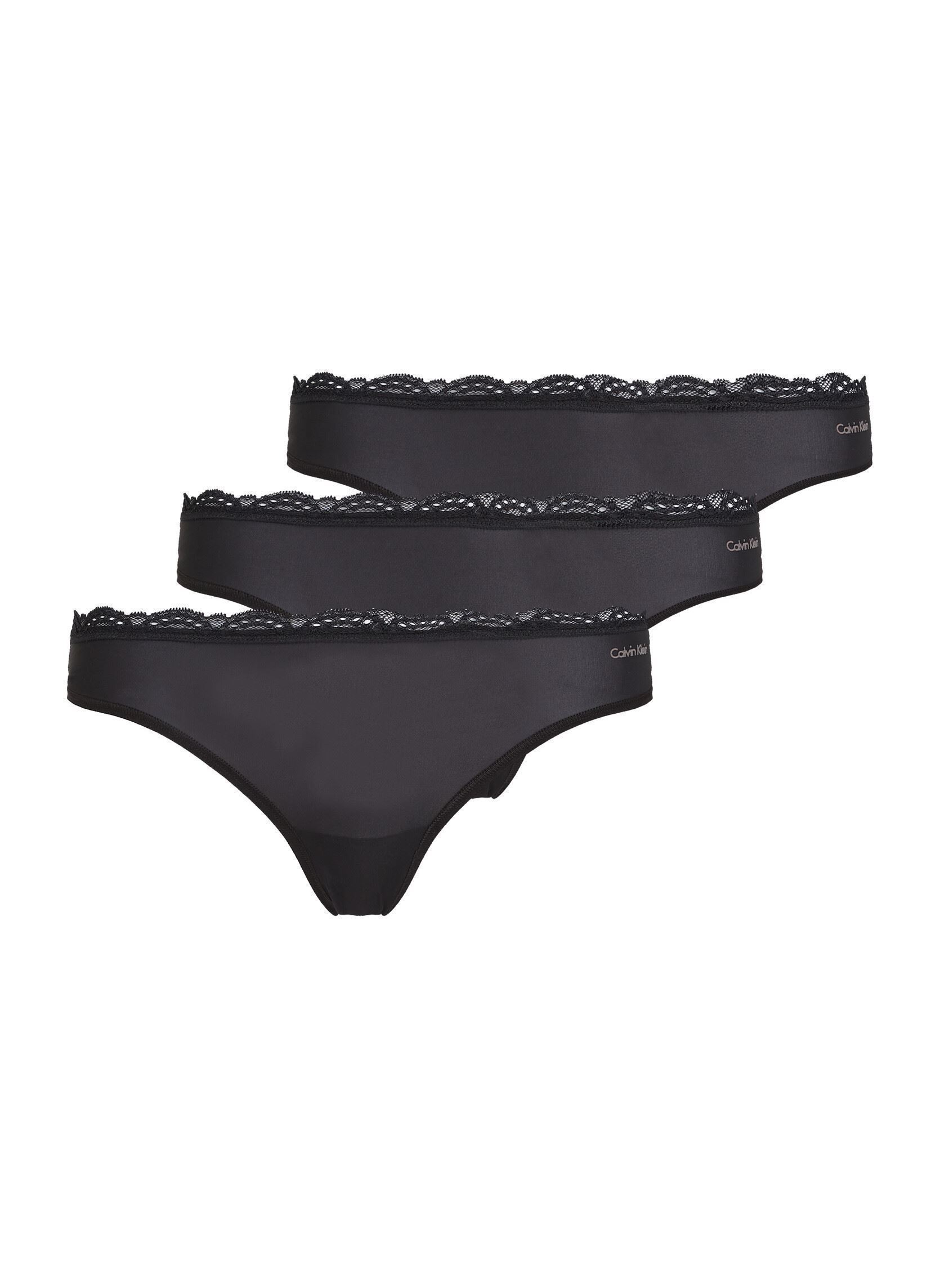 Vêtements Calvin Klein Thong 3Pk LV00QD5300 pour Accessoires