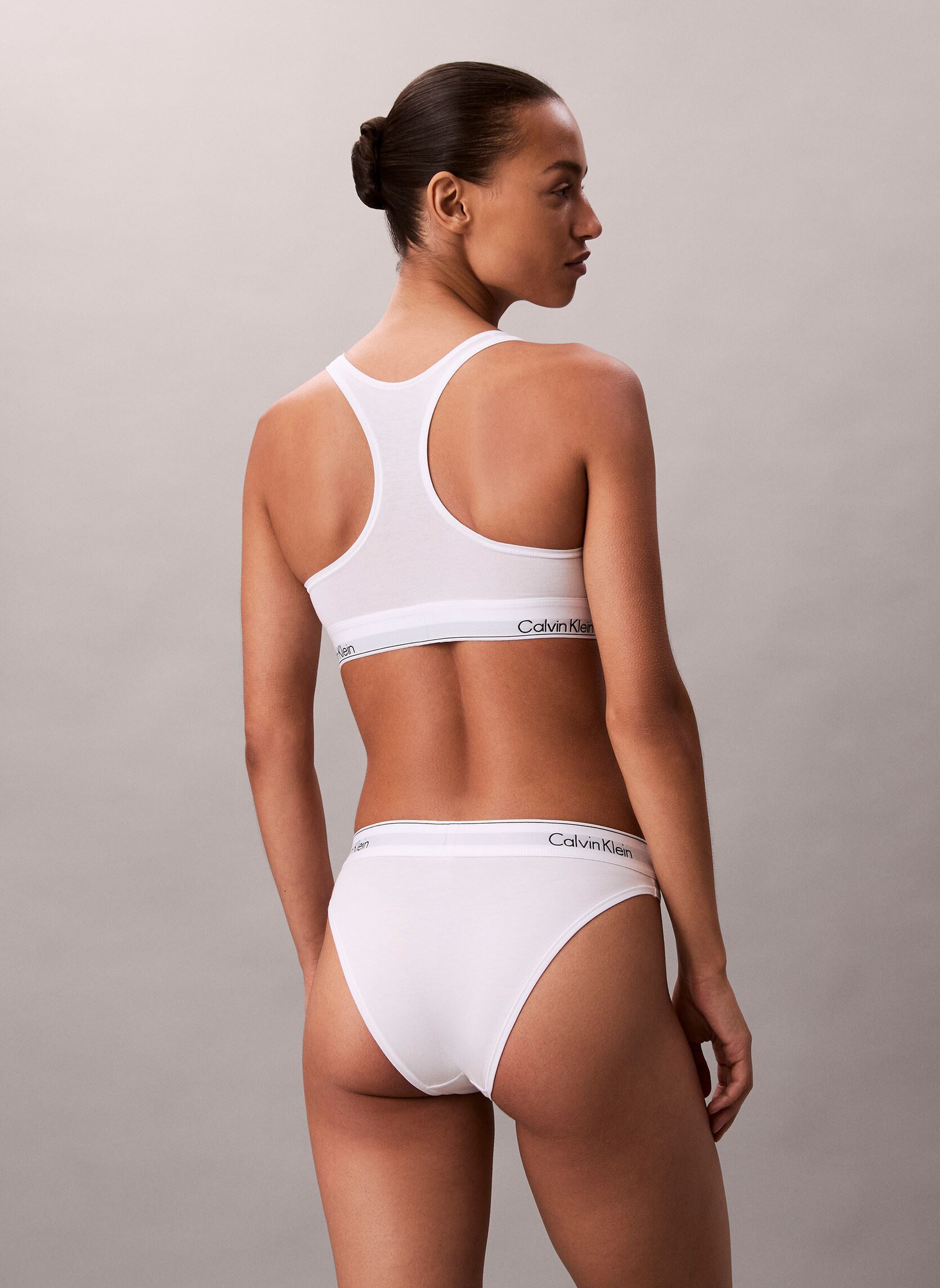 Sport-BHs Unlined Bralette LV00QF8493 damen weiß Calvin Klein Sport-BHs Unlined Bralette LV00QF8493 damen weiß WHITE