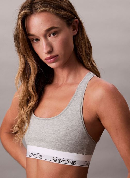 Calvin Klein Brassières de Sport Unlined Bralette LV00QF8493 femme gris
