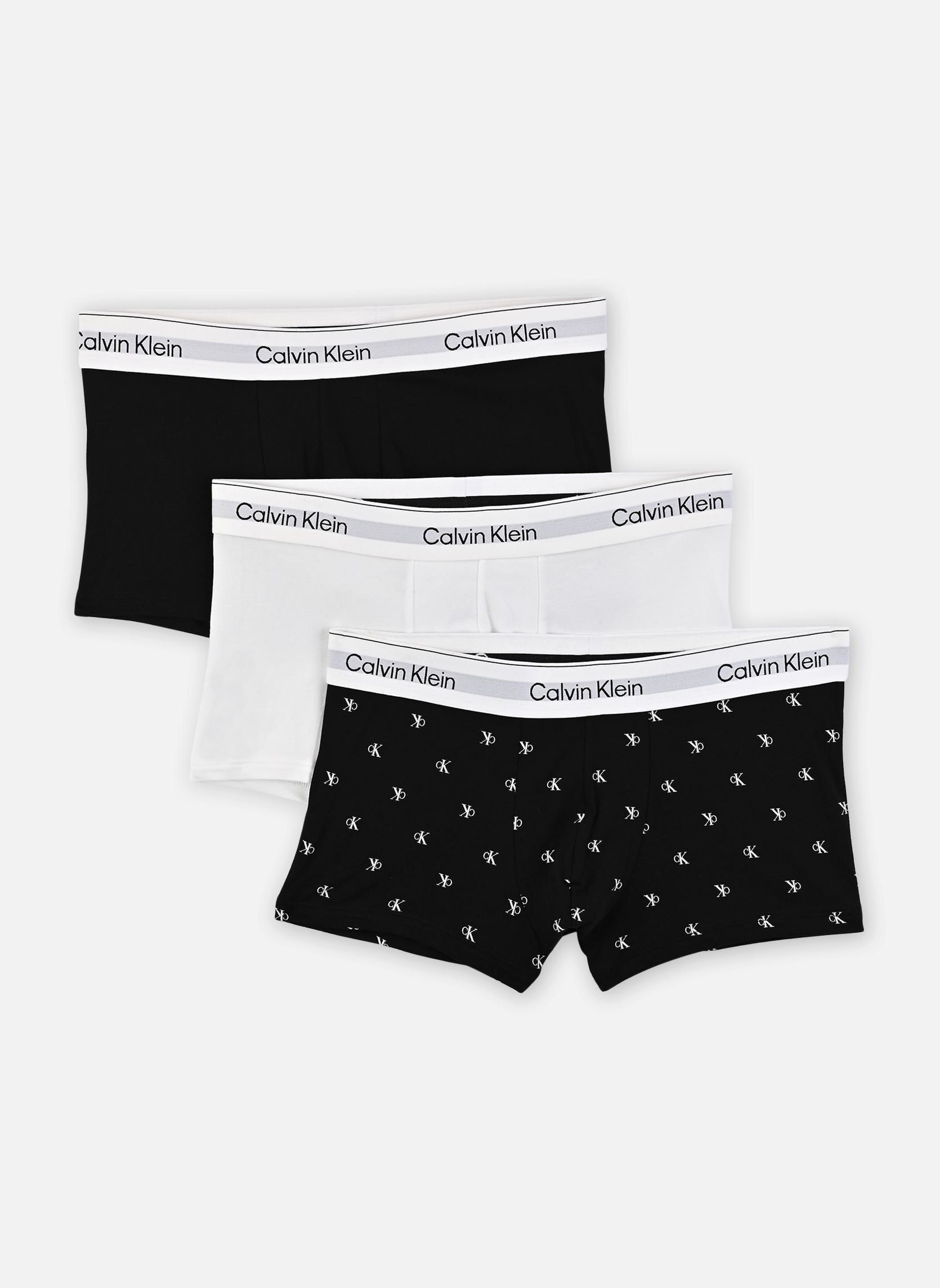 Boxers Calvin Klein Jeans LOW RISE TRUNK X3 EU - vue 2