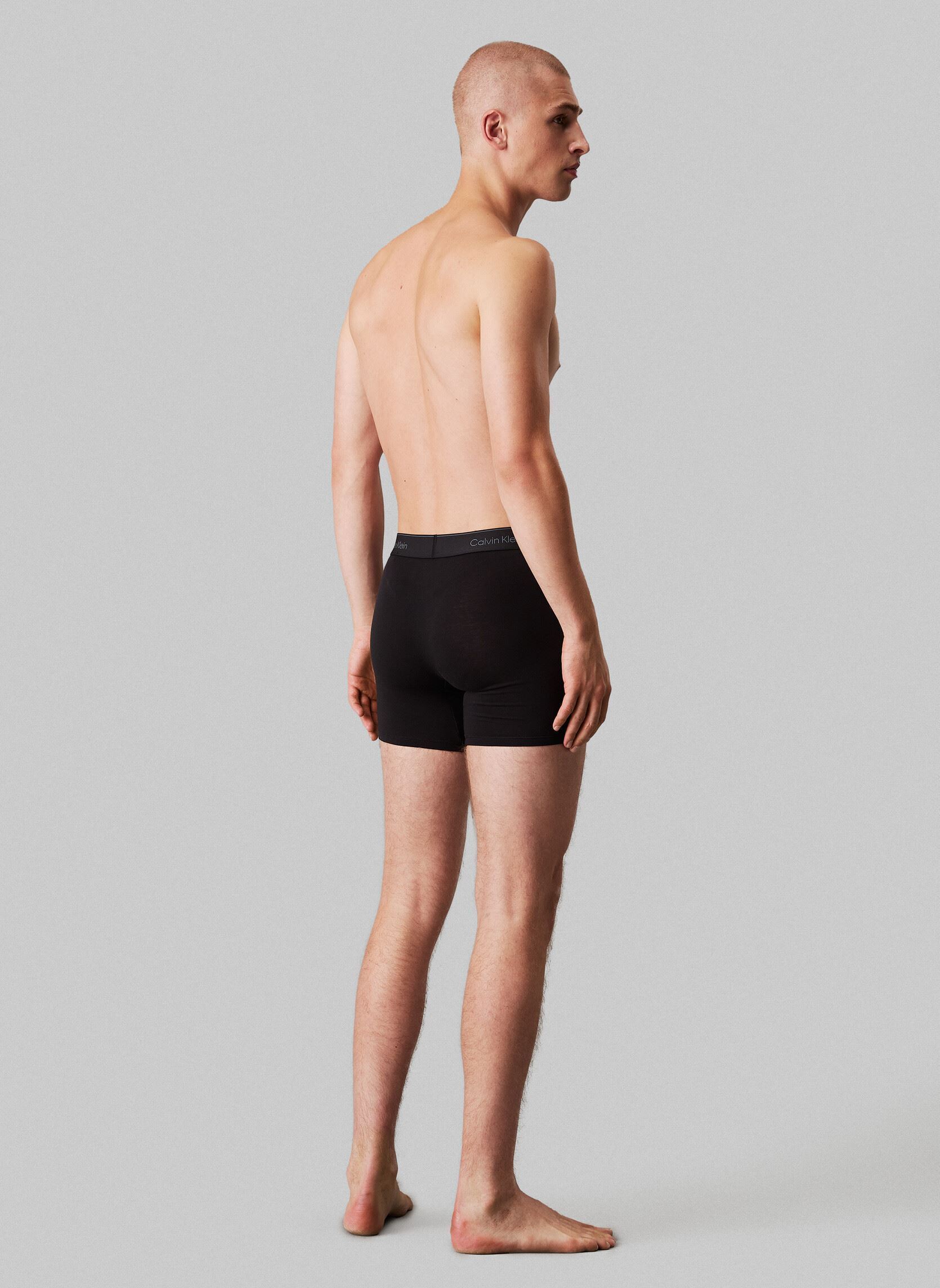Pantalons Boxer Brief 3Pk LV00NB4394 homme bleu Calvin Klein Pantalons Boxer Brief 3Pk LV00NB4394 homme bleu Blue