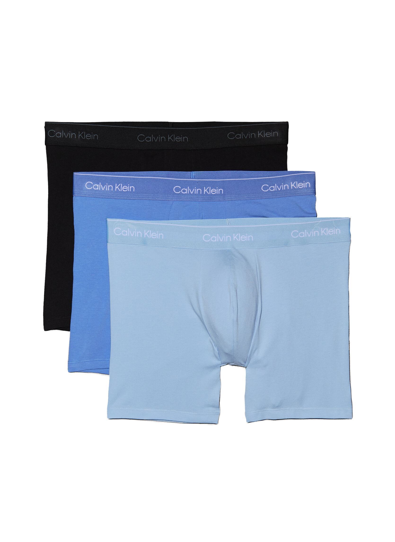 Pantalons Boxer Brief 3Pk LV00NB4394 homme bleu Calvin Klein Pantalons Boxer Brief 3Pk LV00NB4394 homme bleu Blue