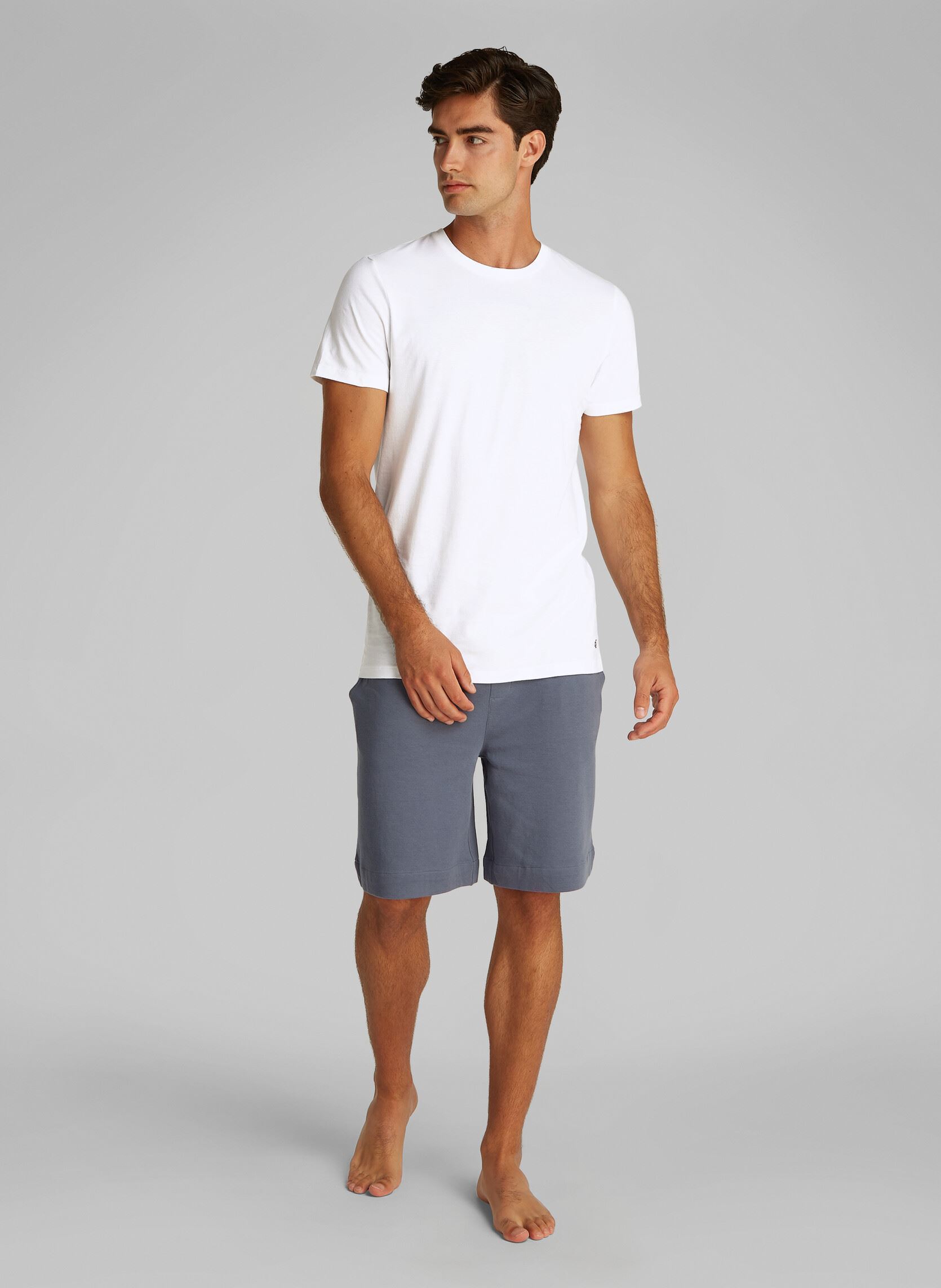Tee-shirts manches courtes S/S Crew Neck 3Pk LV00NB4051 homme blanc Calvin Klein Tee-shirts manches courtes S/S Crew Neck 3Pk LV00NB4051 homme blanc White