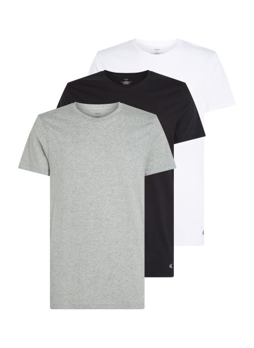 Calvin Klein T-shirts met korte mouwen S/S Crew Neck 3Pk LV00NB4051 heren zwart
