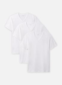Tee-shirts manches courtes S/S V Neck 3Pk LV00NB4186 homme blanc Calvin Klein Tee-shirts manches courtes S/S V Neck 3Pk LV00NB4186 homme blanc WHITE