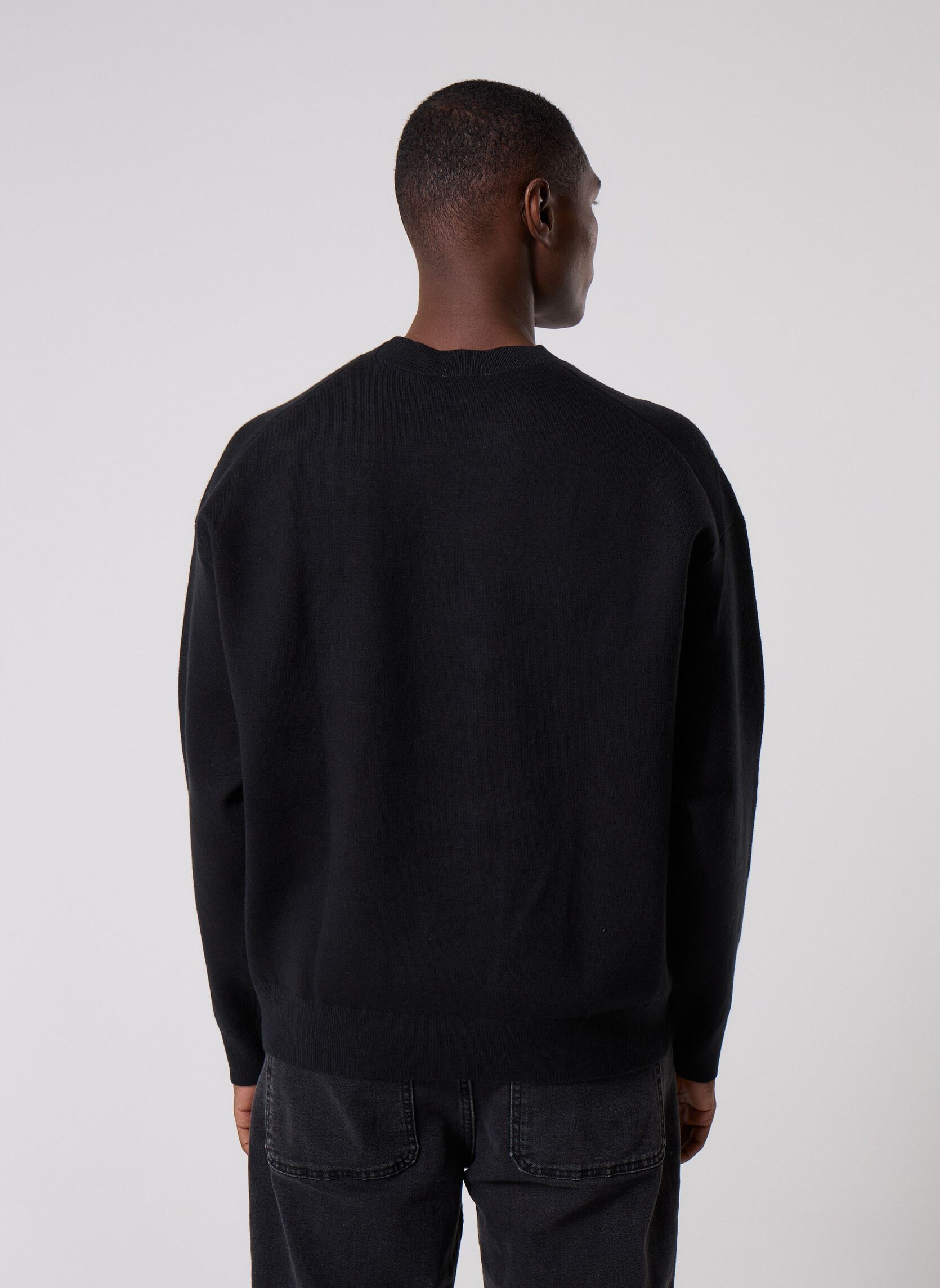Pullover Ls Cttn Cashmere 3D LV04RD305G herren schwarz Calvin Klein Jeans Pullover Ls Cttn Cashmere 3D LV04RD305G herren schwarz BLACK