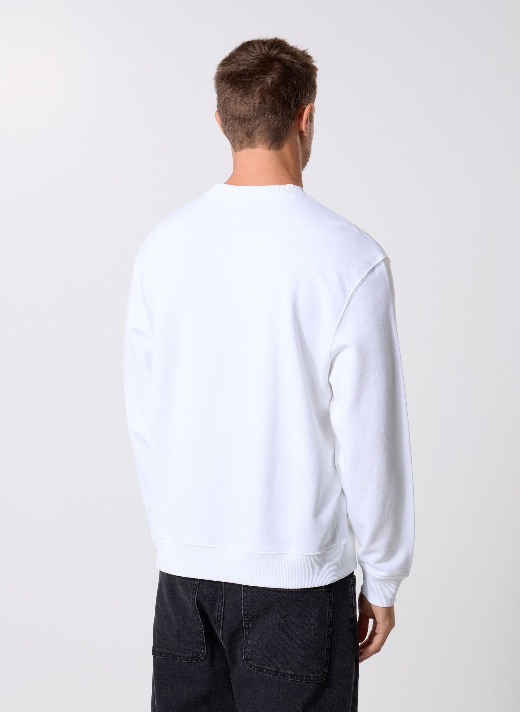 Sudaderas Ls Eu 350Terry Badge LV04RC273G hombre blanco Calvin Klein Jeans Sudaderas Ls Eu 350Terry Badge LV04RC273G hombre blanco WHITE