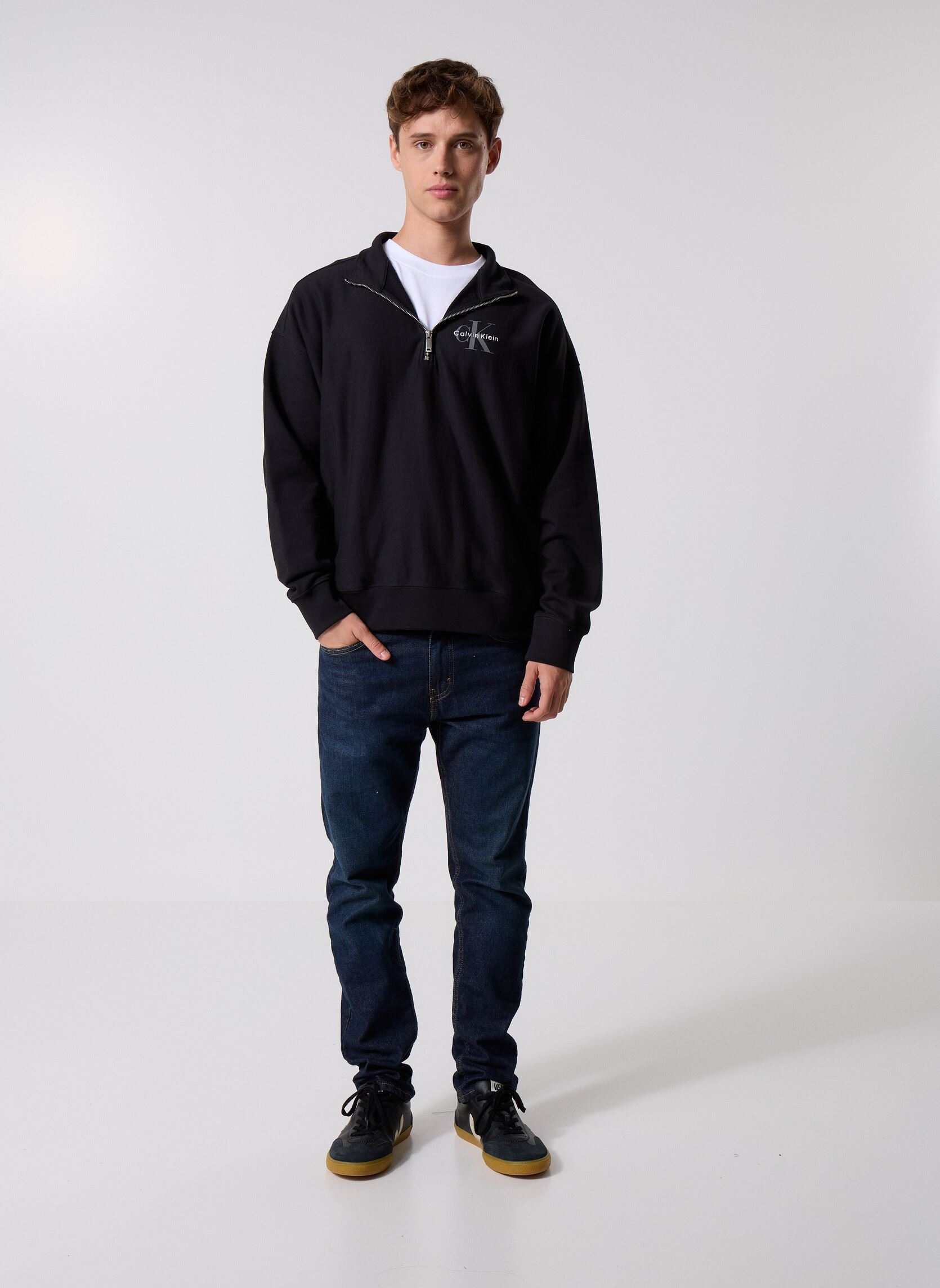 Sweats Ls Premium Terry Mic LV04RD236G homme noir Calvin Klein Jeans Sweats Ls Premium Terry Mic LV04RD236G homme noir BLACK