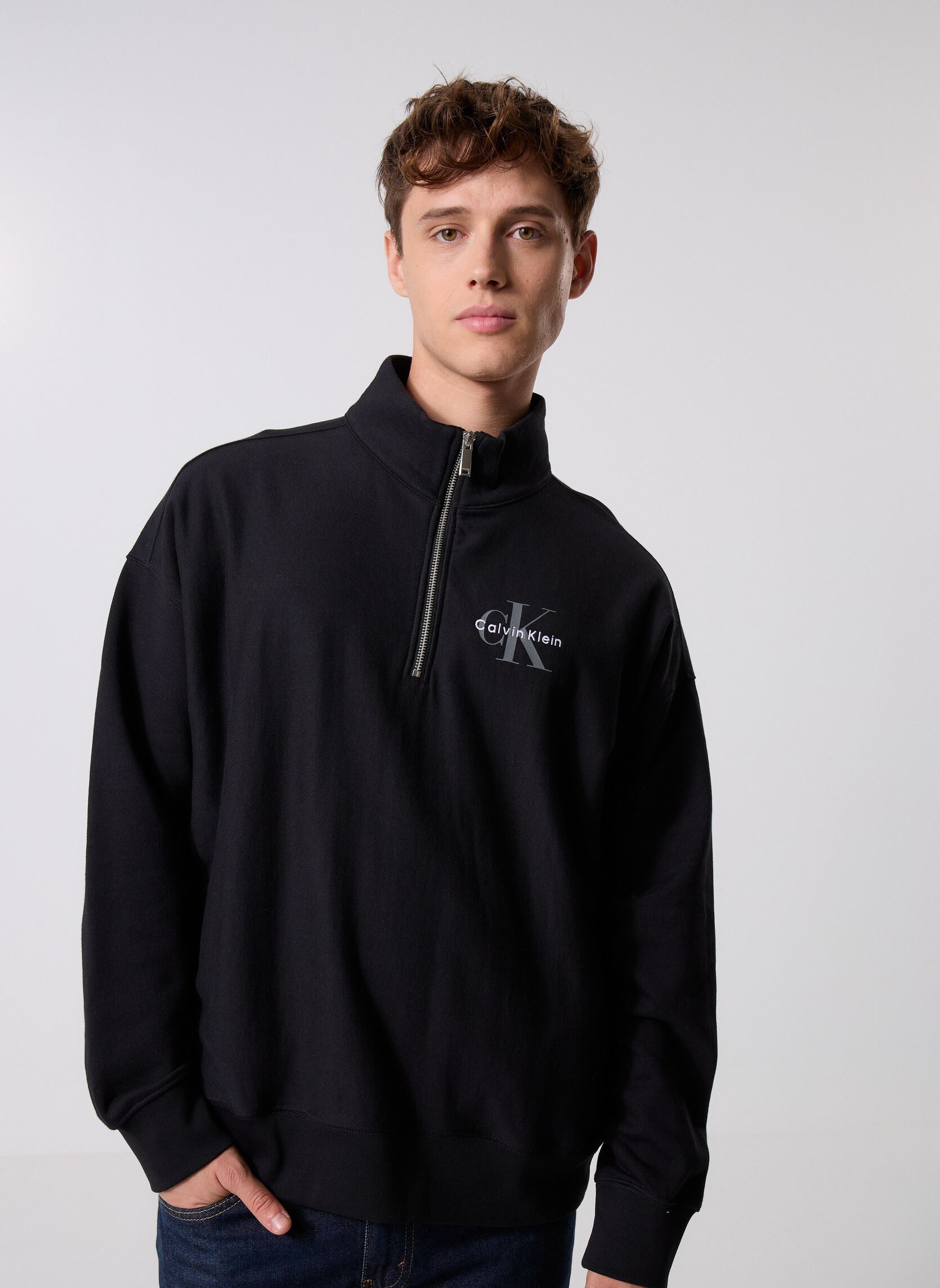 Vêtements Calvin Klein Jeans Ls Premium Terry Mic LV04RD236G pour Homme