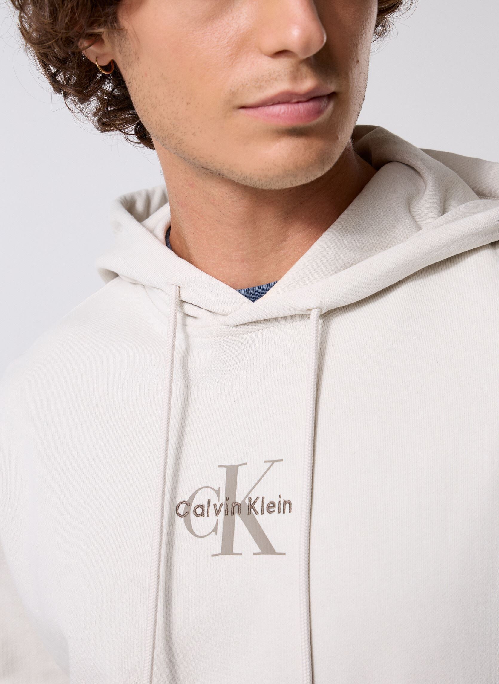 Sweats Ls Eu 350Terry Micro LV04RD243G homme blanc Calvin Klein Jeans Sweats Ls Eu 350Terry Micro LV04RD243G homme blanc White