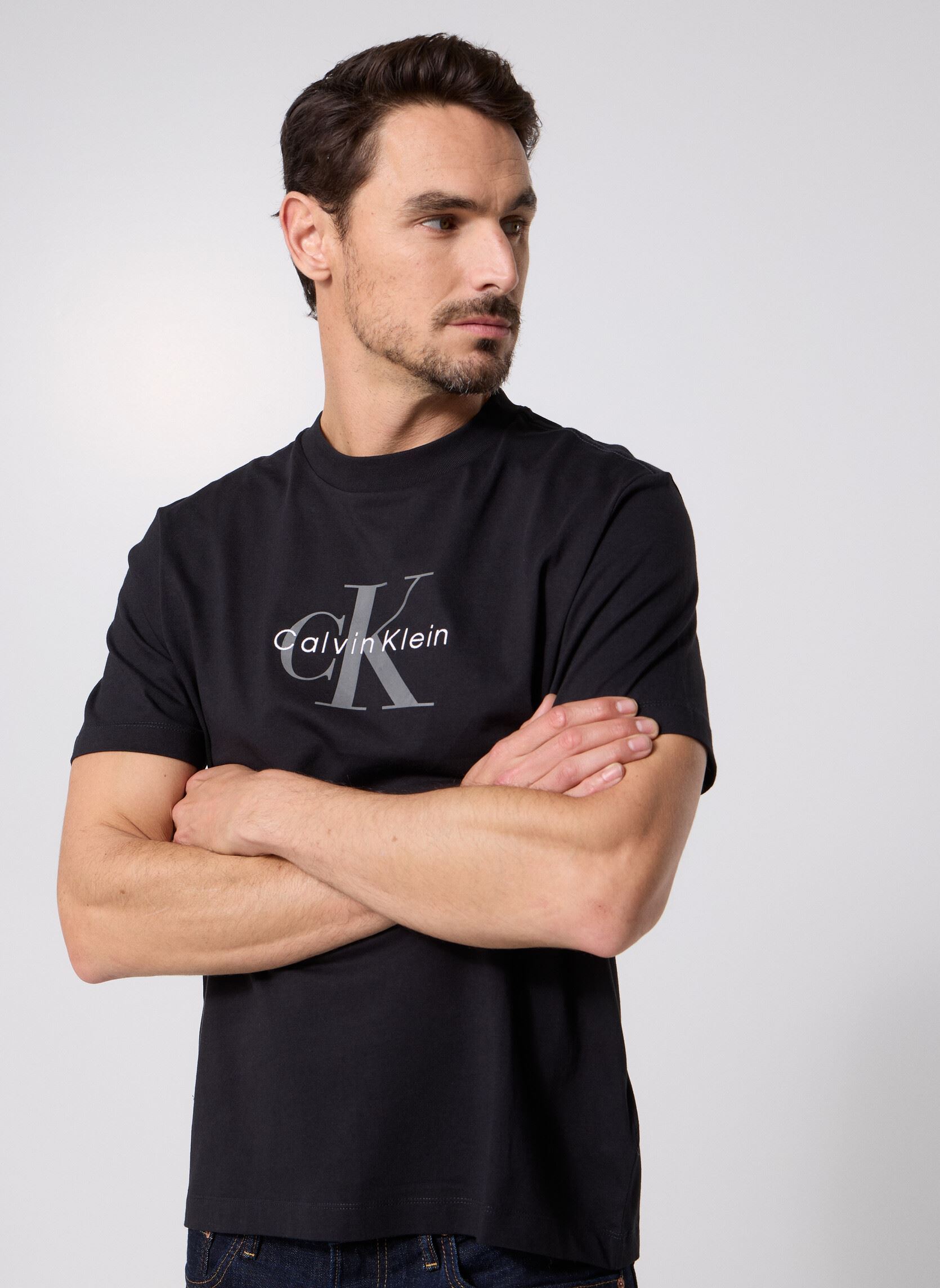 Vêtements Calvin Klein Jeans Ss Hero Monologo Tee LV04RB862G pour Homme