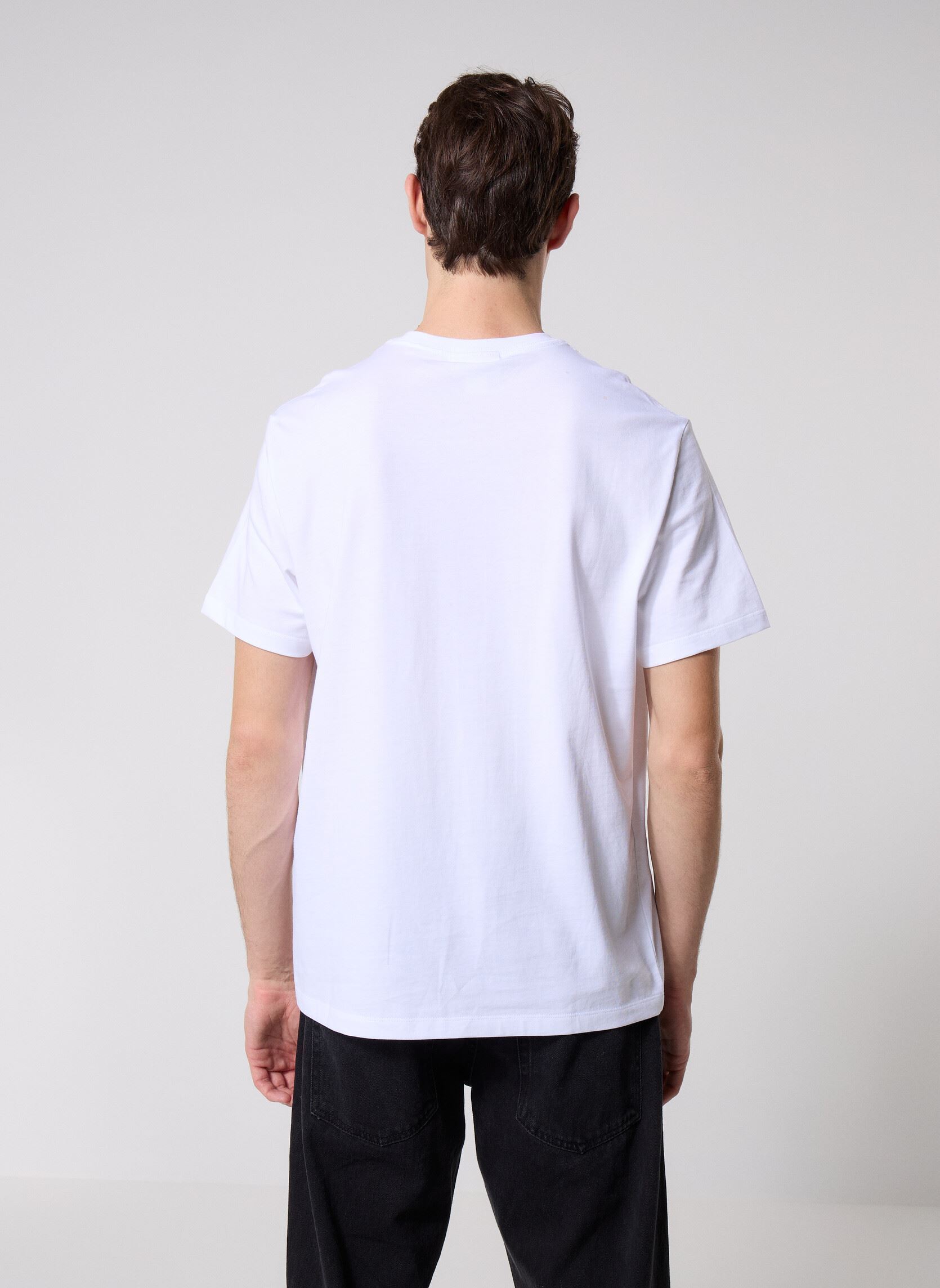 Tee-shirts manches courtes Ss Hero Monologo Tee LV04RB862G homme blanc Calvin Klein Jeans Tee-shirts manches courtes Ss Hero Monologo Tee LV04RB862G homme blanc WHITE