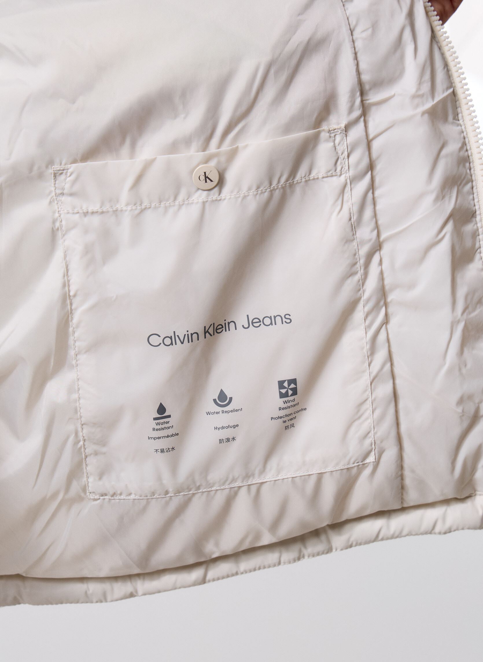 Doudounes Ls Nylon Monogram Pu LV04RD528G homme blanc Calvin Klein Jeans Doudounes Ls Nylon Monogram Pu LV04RD528G homme blanc WHITE