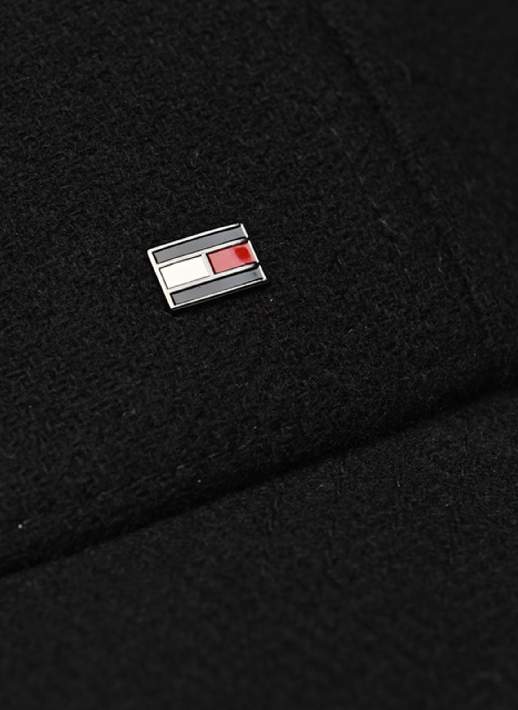 Cappellini Th Rwb 6 Panel Melto AM0AM13584 uomo nero Tommy Hilfiger Cappellini Th Rwb 6 Panel Melto AM0AM13584 uomo nero BLACK
