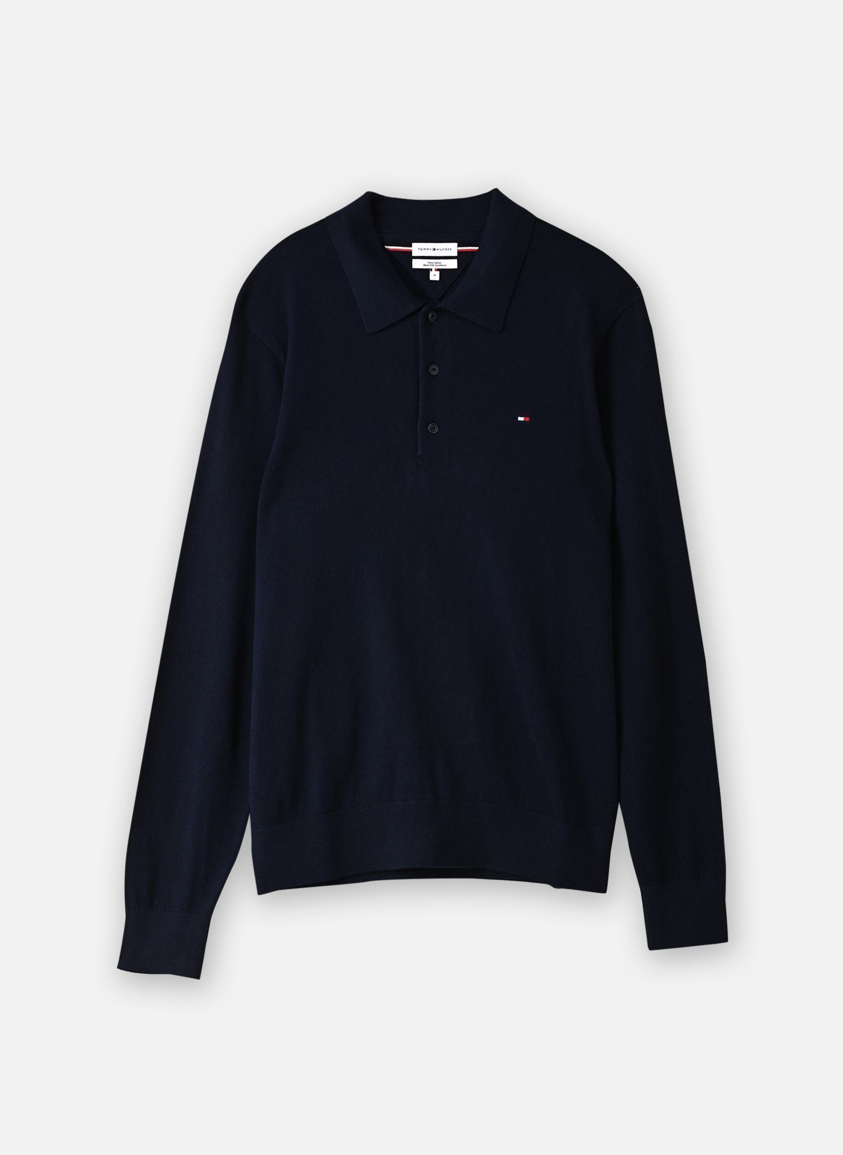 Pulls Pima Org Ctn Cashmer MW0MW36519 homme marine Tommy Hilfiger Pulls Pima Org Ctn Cashmer MW0MW36519 homme marine NAVY BLUE