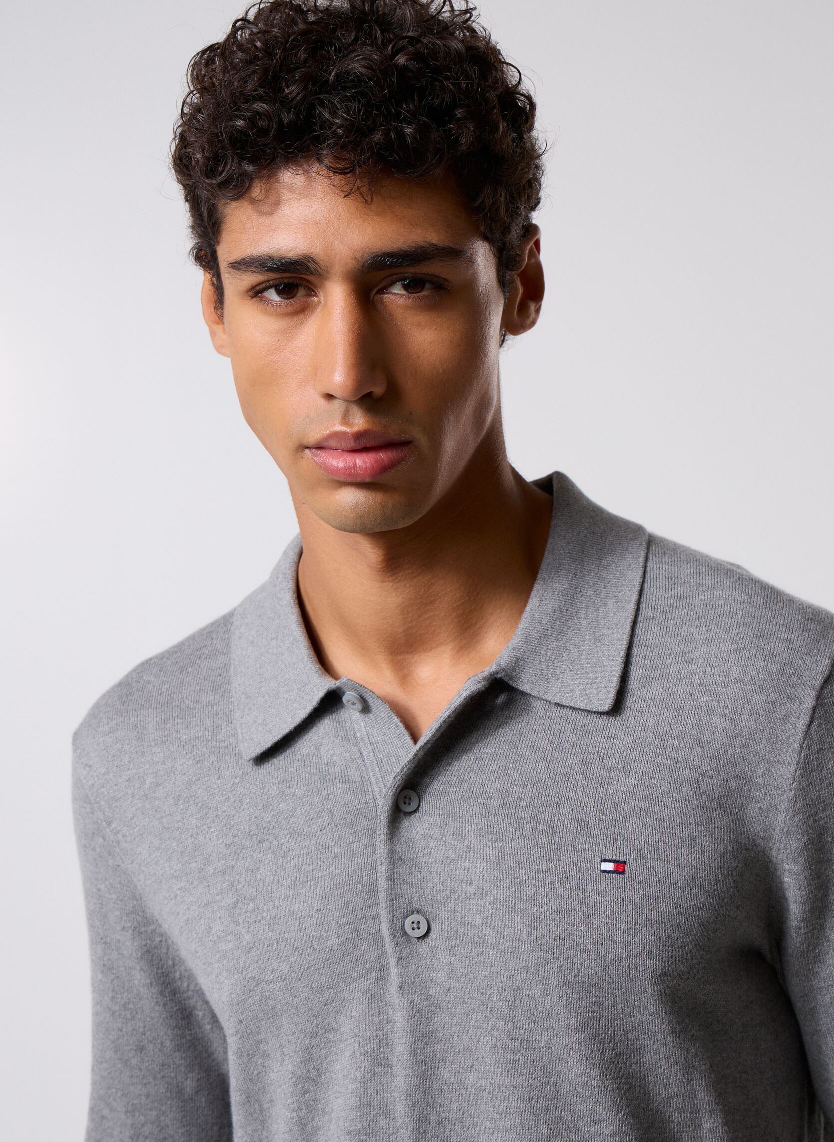 Pulls Pima Org Ctn Cashmer MW0MW36519 homme gris Tommy Hilfiger Pulls Pima Org Ctn Cashmer MW0MW36519 homme gris GREY