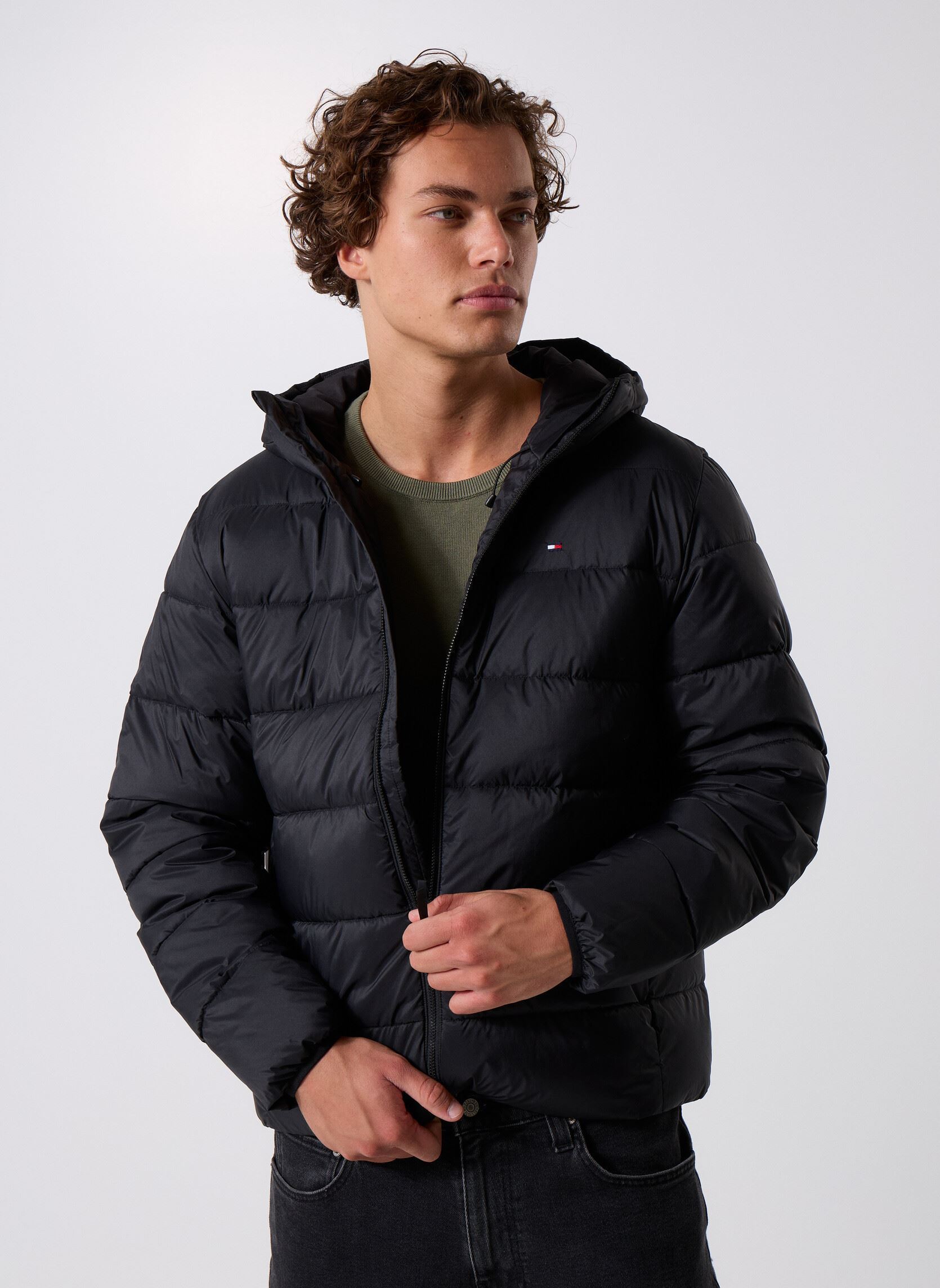 Vêtements Tommy Hilfiger Mid Weight Hooded Ja MW0MW41983 pour Accessoires