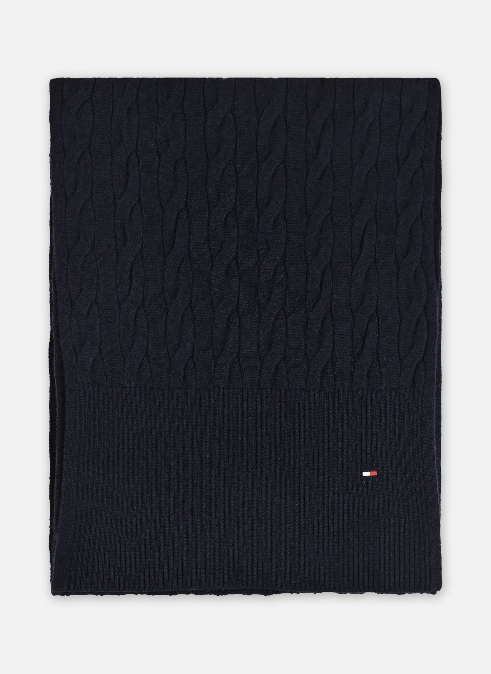 Sjaals Th Flag Cable Knit S AM0AM13596 heren blauw Tommy Hilfiger Sjaals Th Flag Cable Knit S AM0AM13596 heren blauw BLUE