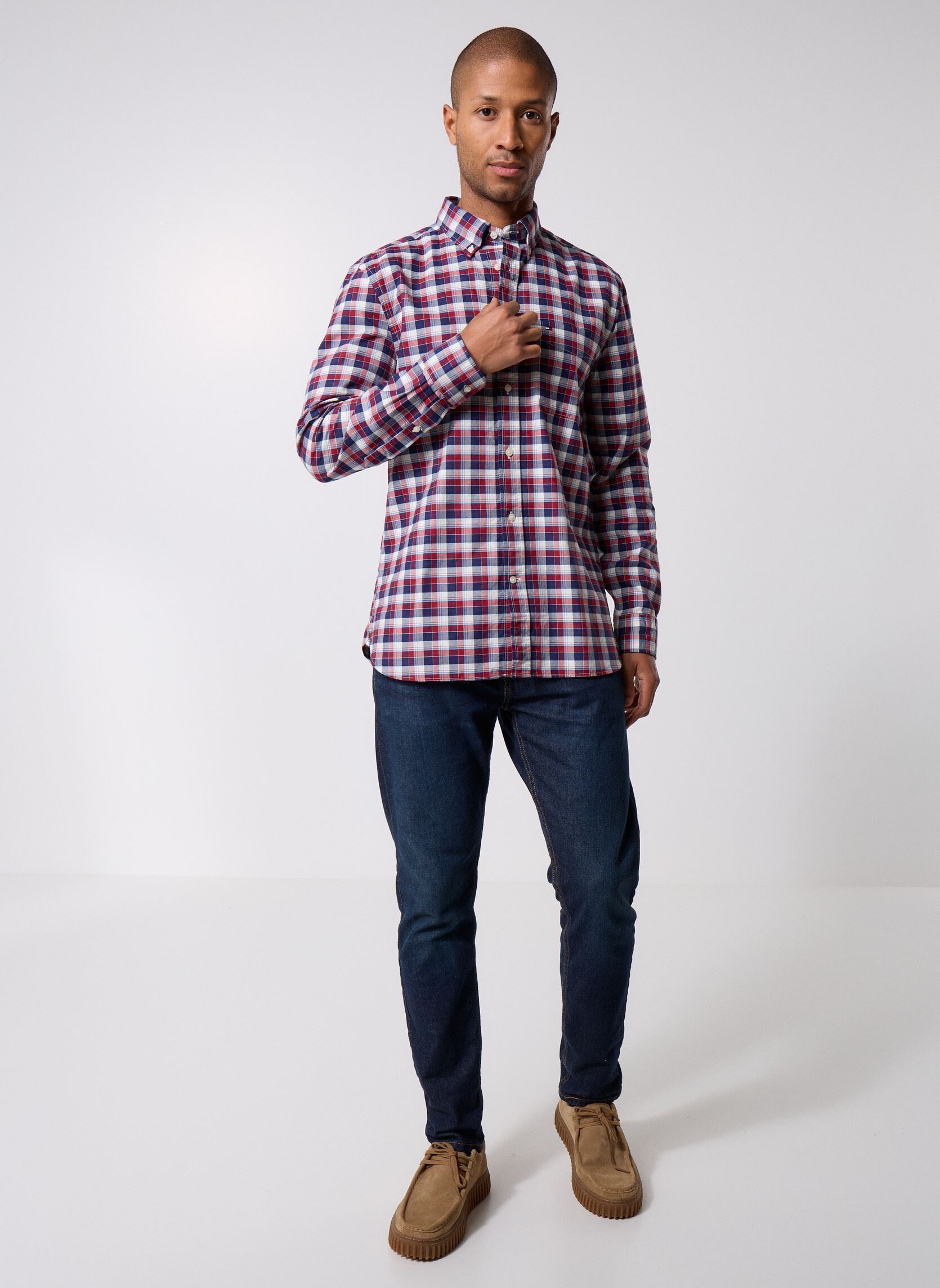 Hemden Heritage Oxford Tart MW0MW40465 herren rot Tommy Hilfiger Hemden Heritage Oxford Tart MW0MW40465 herren rot RED