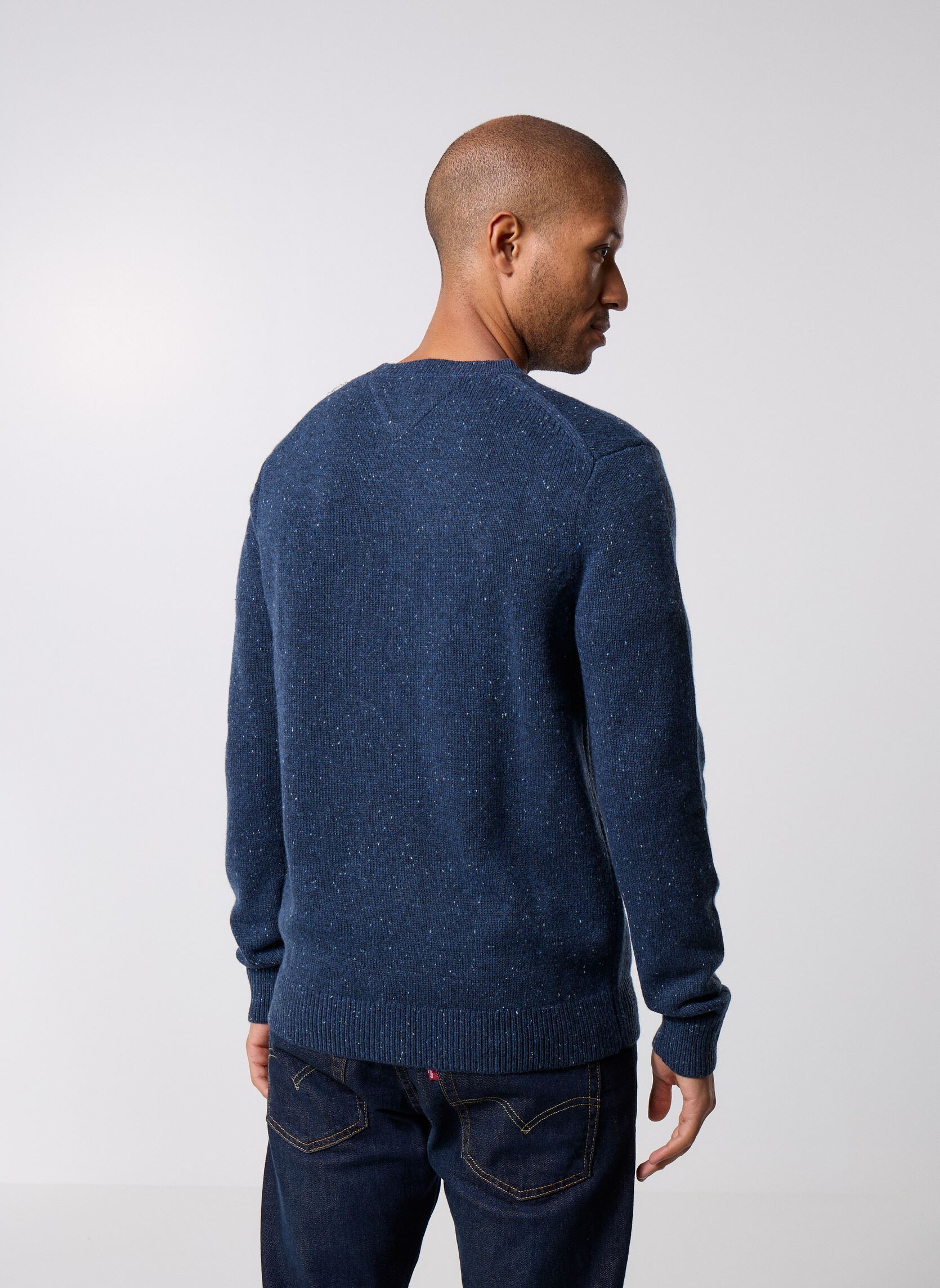 Pulls Lambswool Blend Done MW0MW40435 homme bleu Tommy Hilfiger Pulls Lambswool Blend Done MW0MW40435 homme bleu BLUE