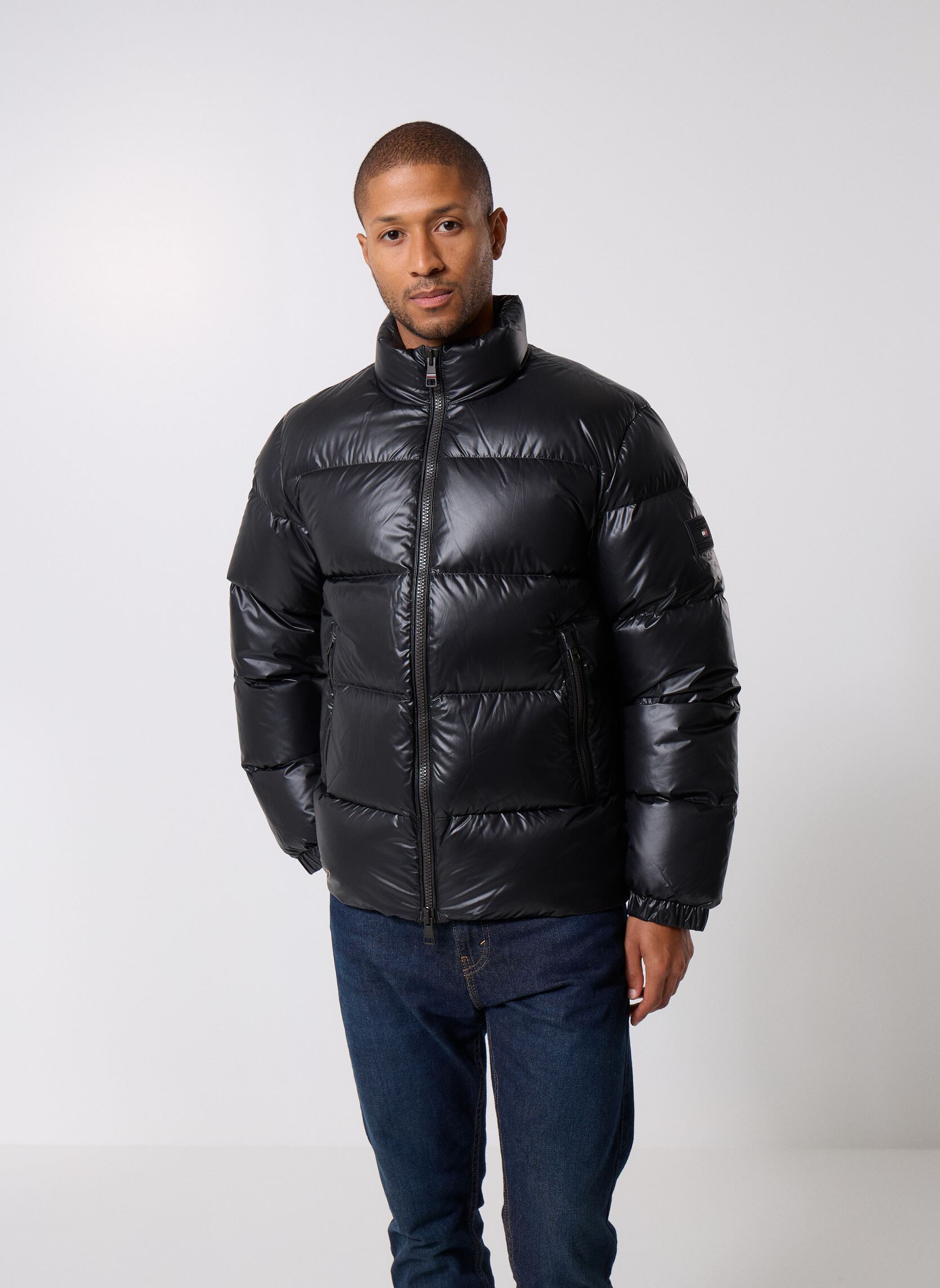 Vêtements Tommy Hilfiger Shiny Down Stand Puf MW0MW40617 pour Homme