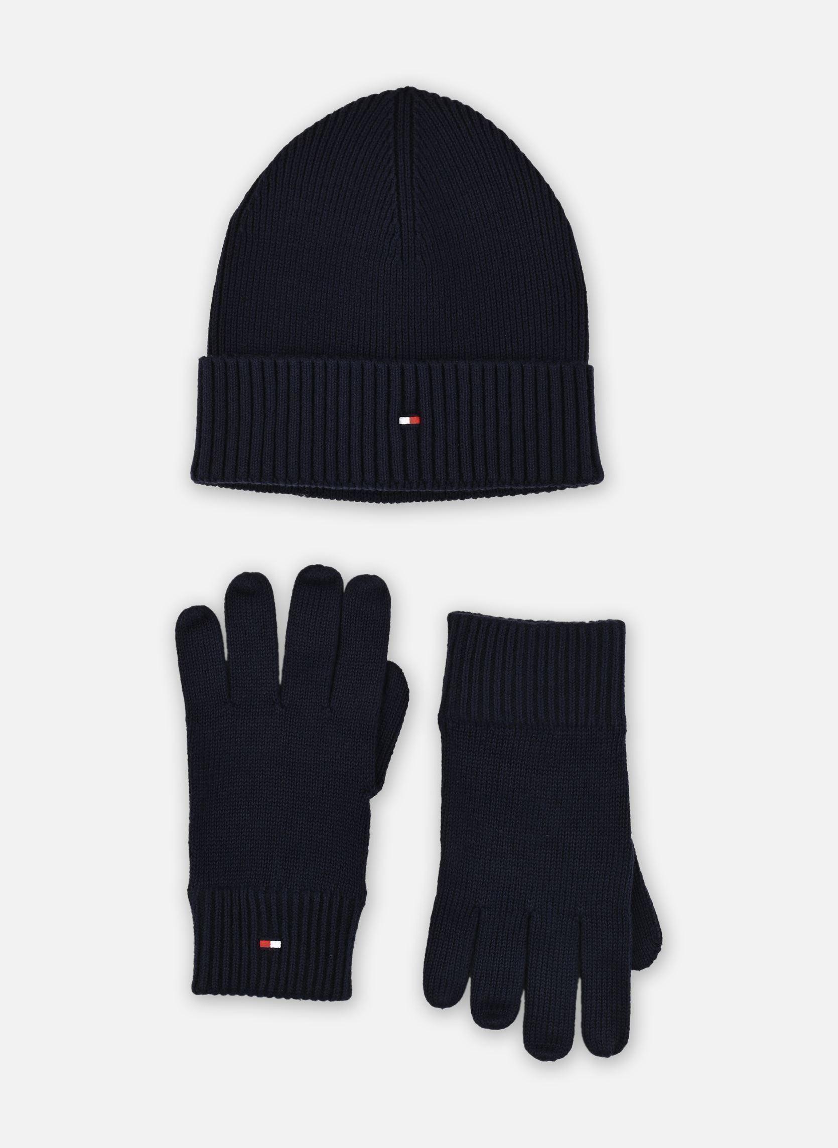 Gants Th Flag Beanie & Glo AM0AM13806 homme bleu Tommy Hilfiger Gants Th Flag Beanie & Glo AM0AM13806 homme bleu BLUE