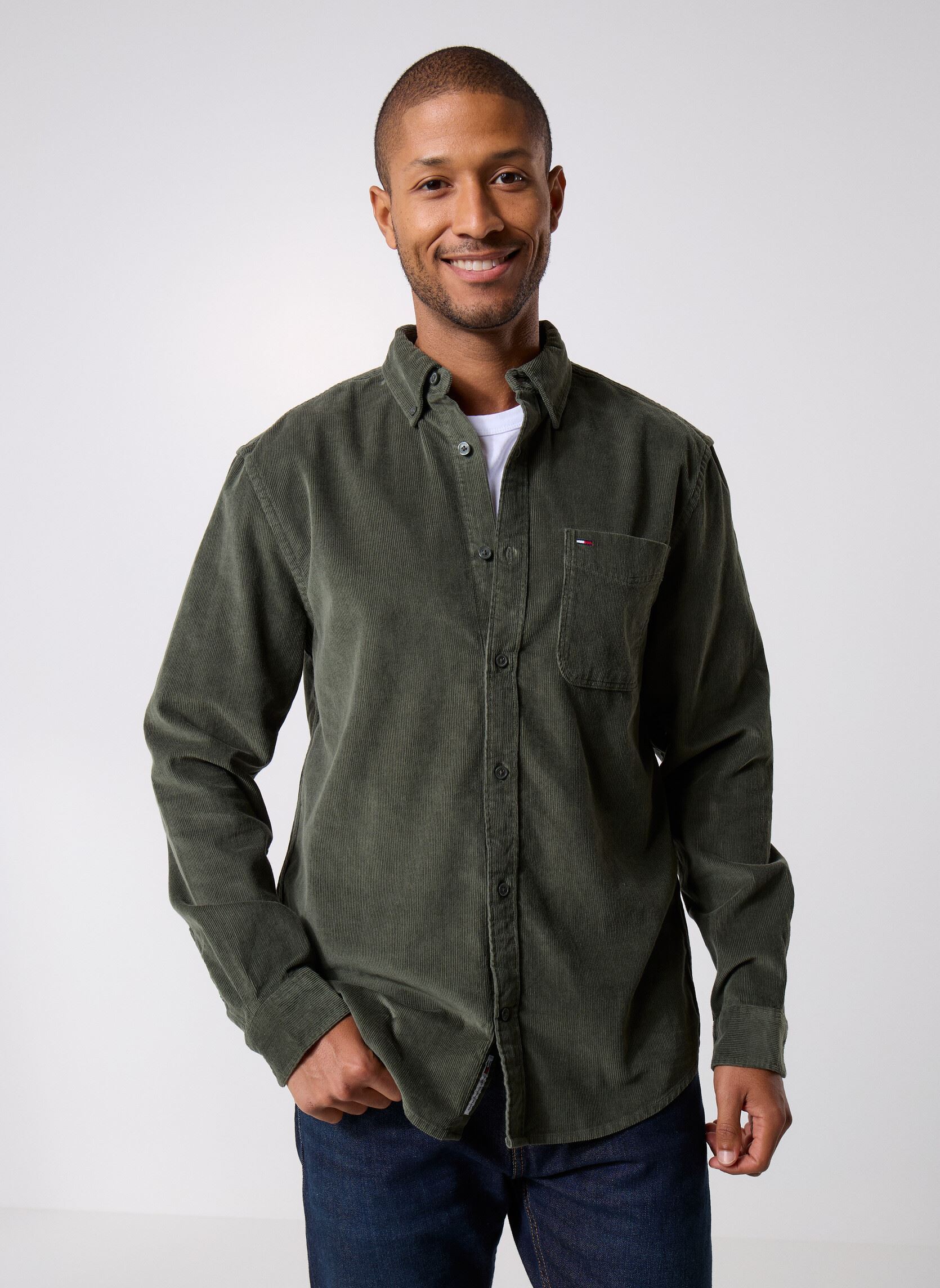 Vêtements Tommy Jeans Tjm Reg Baby Cord Sh DM0DM22021 pour Accessoires - vue 3