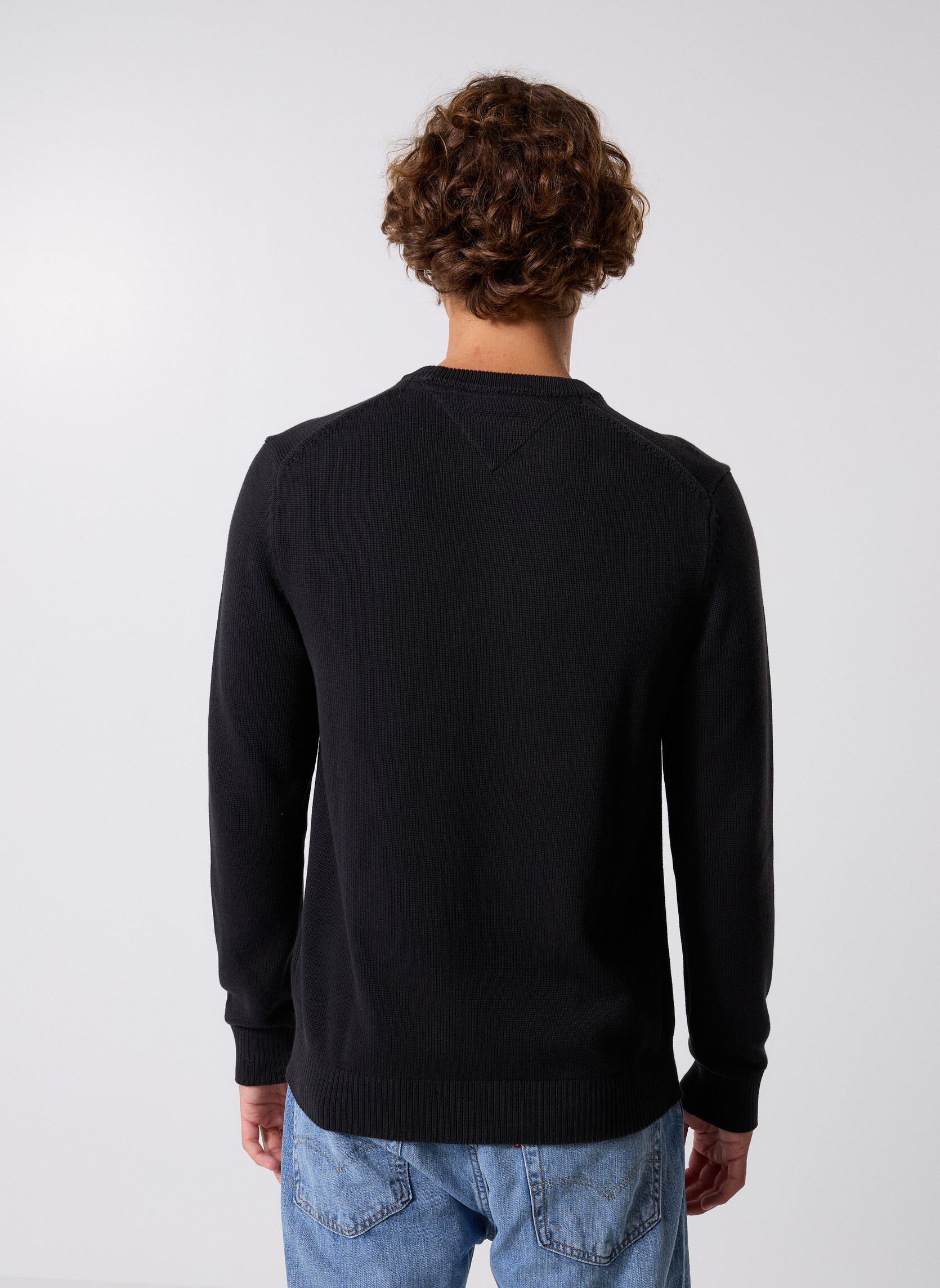 Pullover Tjm Slim Ess Sweater DM0DM21787 herren schwarz Tommy Jeans Pullover Tjm Slim Ess Sweater DM0DM21787 herren schwarz BLACK