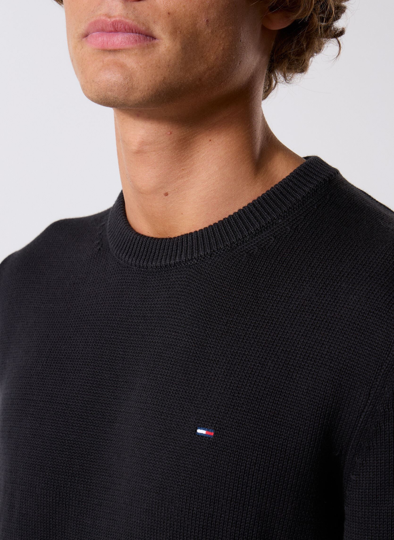 Pullover Tjm Slim Ess Sweater DM0DM21787 herren schwarz Tommy Jeans Pullover Tjm Slim Ess Sweater DM0DM21787 herren schwarz BLACK