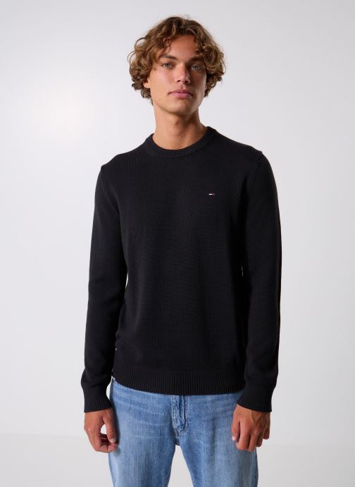 Tommy Jeans Pullover Tjm Slim Ess Sweater DM0DM21787 herren schwarz