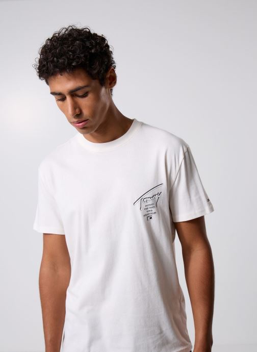 Tommy Jeans T-shirts met korte mouwen Tjm Reg Sign City Te DM0DM22120 heren wit
