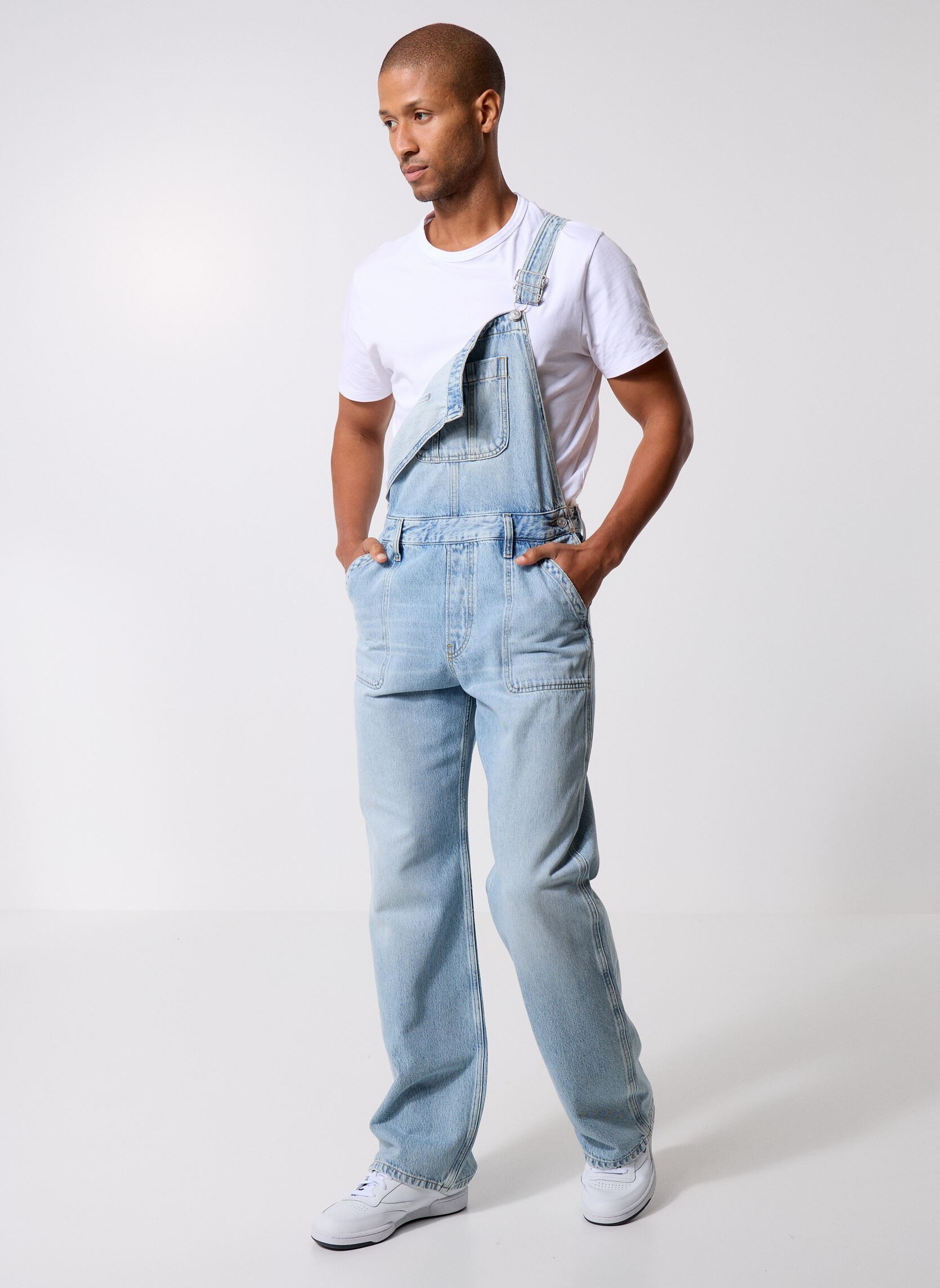 Broeken Mia Rlxd Dungaree Ex DW0DW21637 heren blauw Tommy Jeans Broeken Mia Rlxd Dungaree Ex DW0DW21637 heren blauw DENIM