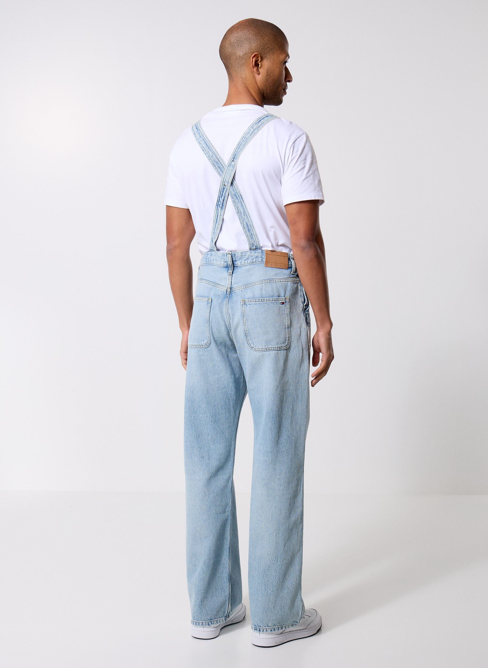 Broeken Mia Rlxd Dungaree Ex DW0DW21637 heren blauw Tommy Jeans Broeken Mia Rlxd Dungaree Ex DW0DW21637 heren blauw DENIM