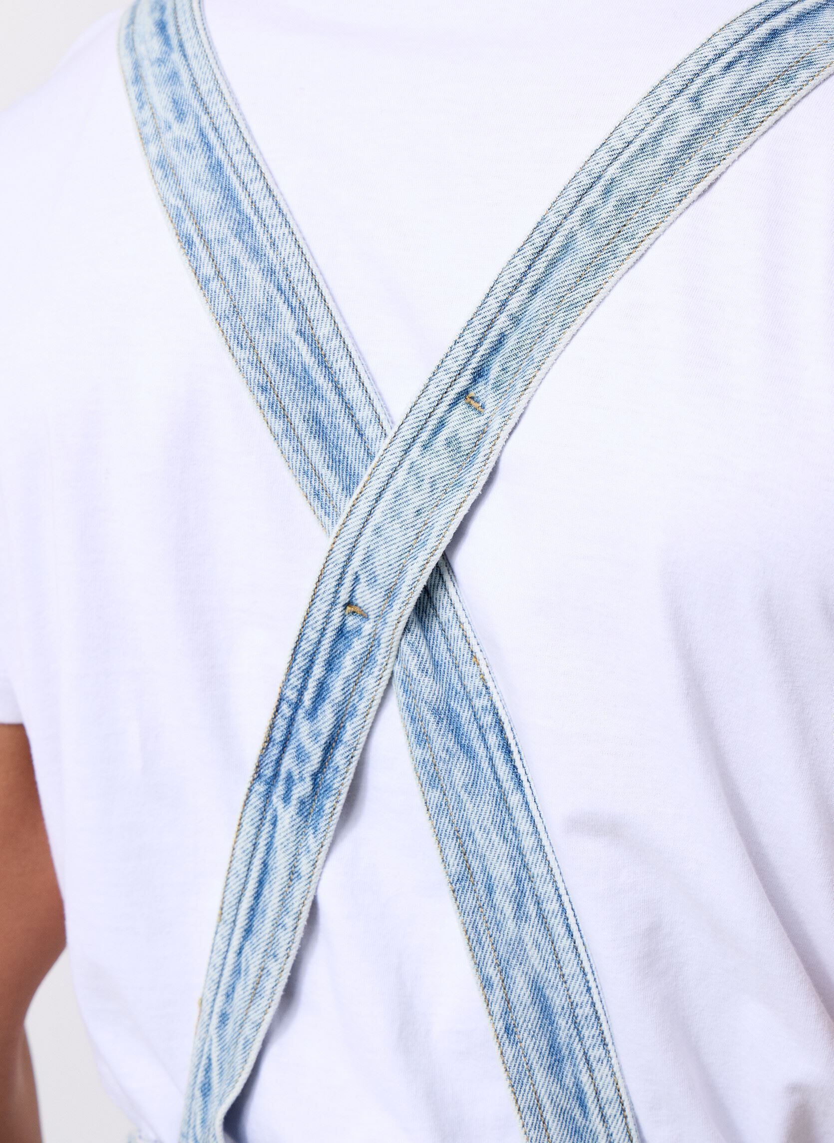 Broeken Mia Rlxd Dungaree Ex DW0DW21637 heren blauw Tommy Jeans Broeken Mia Rlxd Dungaree Ex DW0DW21637 heren blauw DENIM