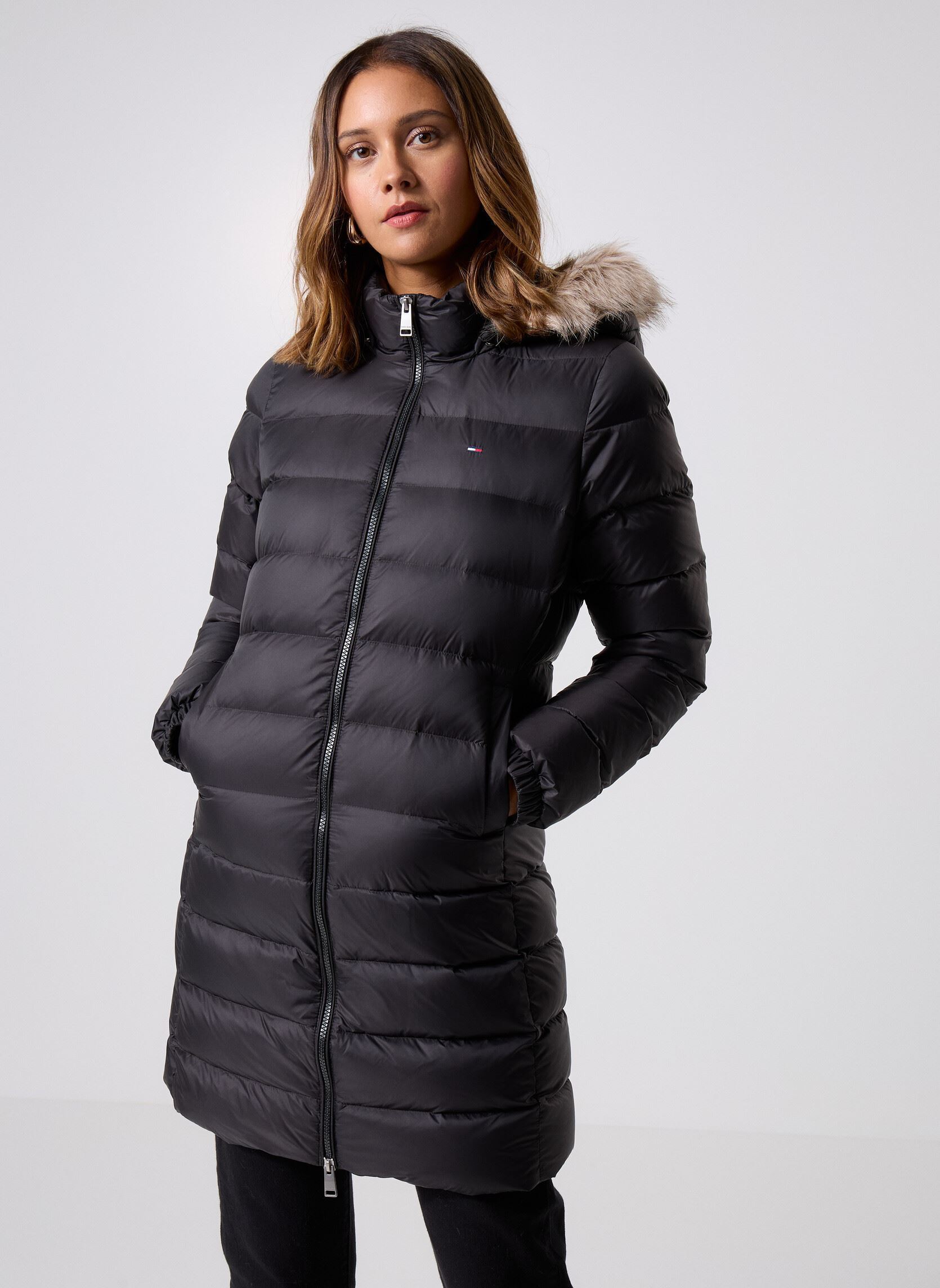 Doudounes Tommy Jeans TJW ESSENTIAL HOODED DOWN COAT EU - vue 3